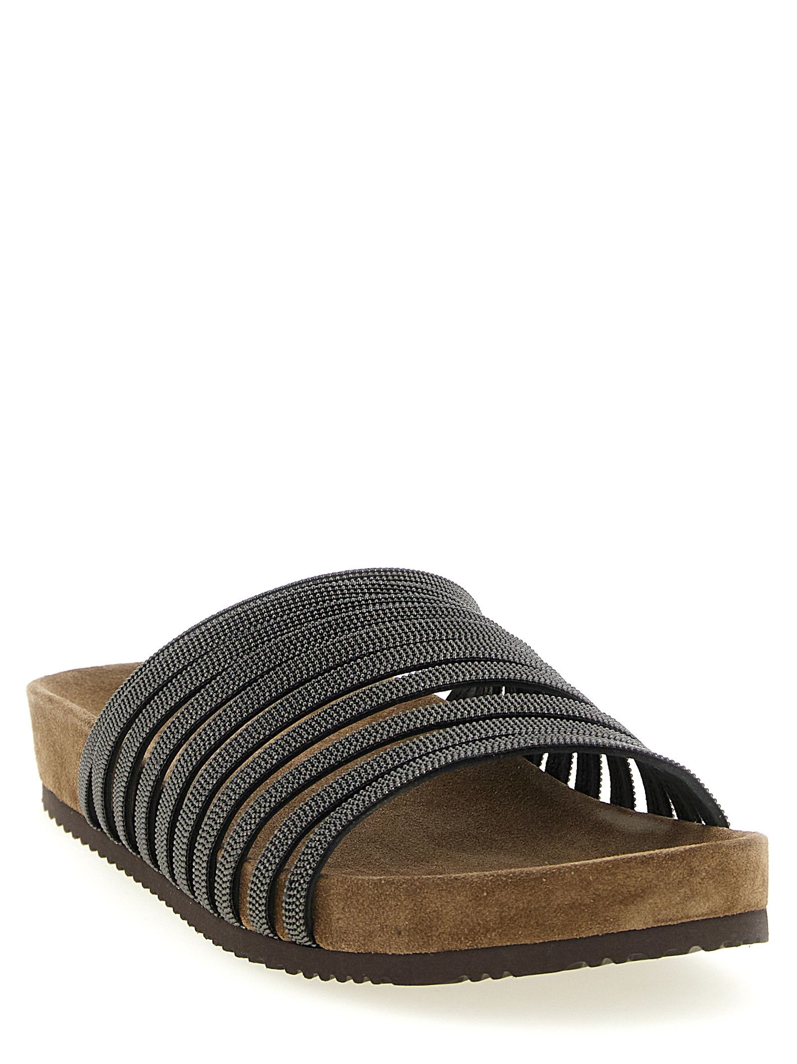 Brunello Cucinelli 'Precious Straps' Slides Size US 8 / IT 38 - 2 Thumbnail
