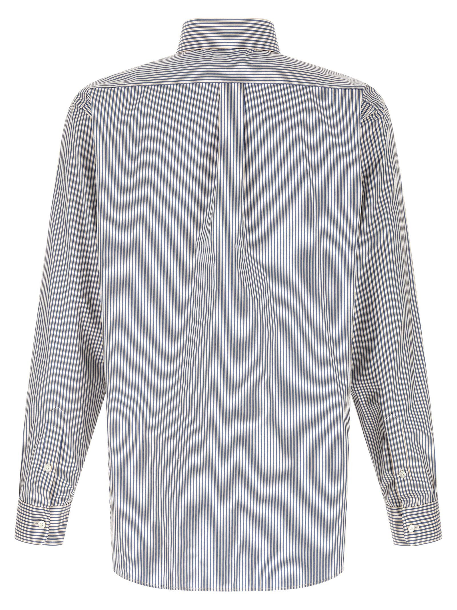 Fendi Striped Button-Down Shirt Size US M / EU 48-50 / 2 - 2 Thumbnail