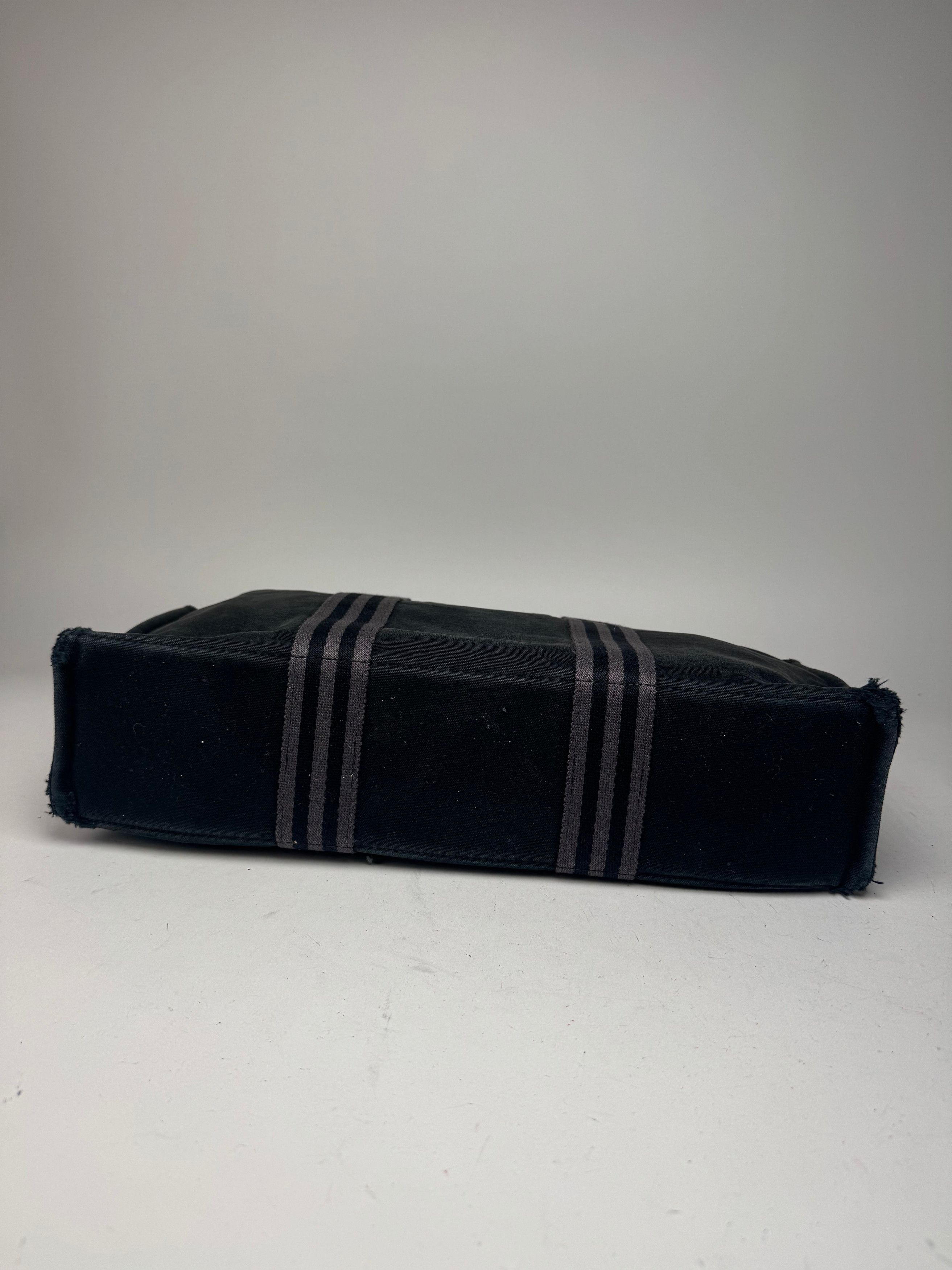 Other Vintage Hermes Canvas Tote Bag black Grey Size ONE SIZE - 13 Thumbnail