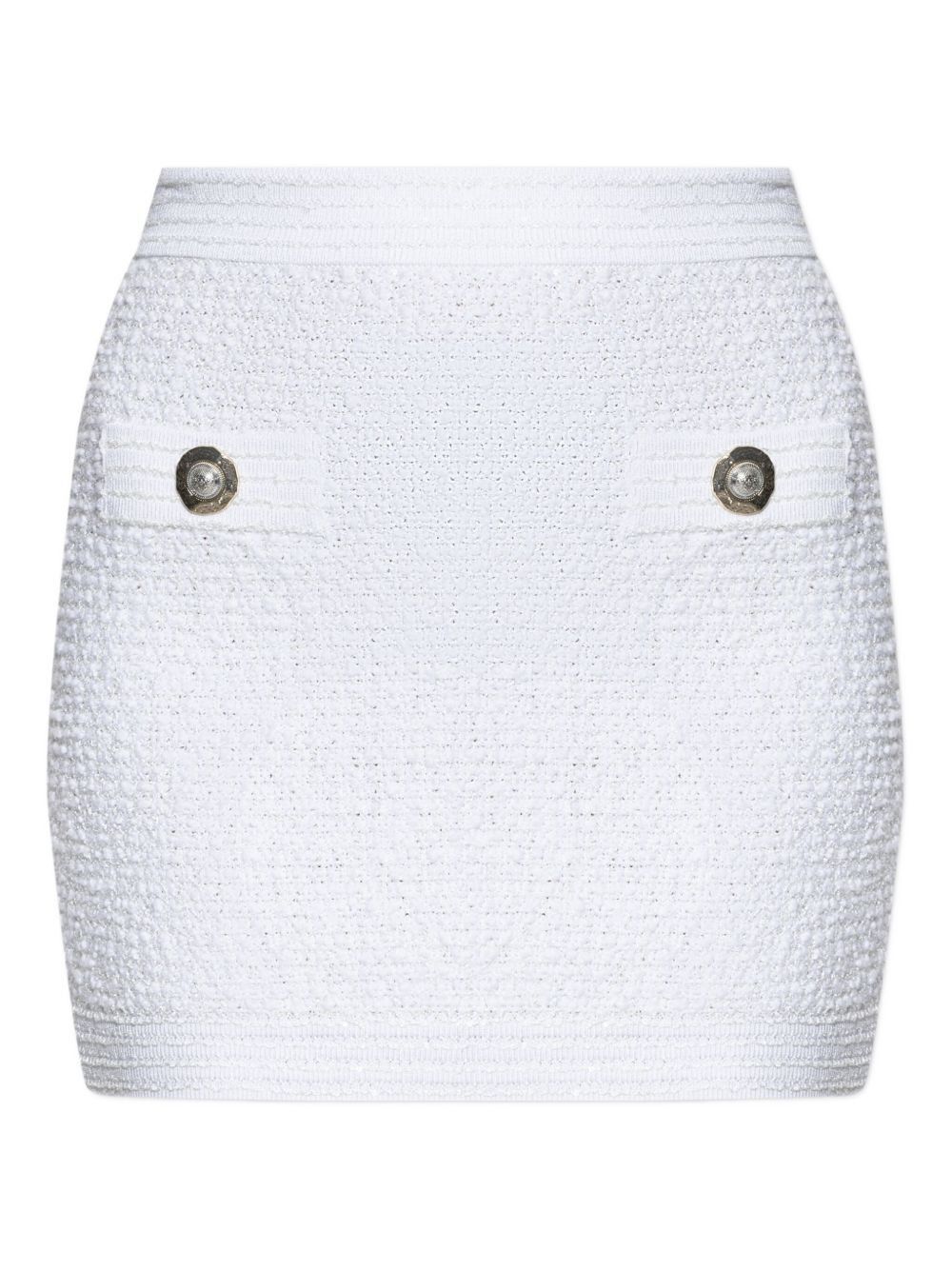 Balmain TWEED MINI SKIRT Size 27" / US 4 / IT 40 - 2 Thumbnail