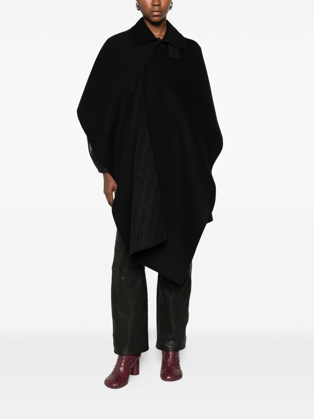 Fendi FF WOOL COAT Size S / US 4 / IT 40 - 4 Thumbnail