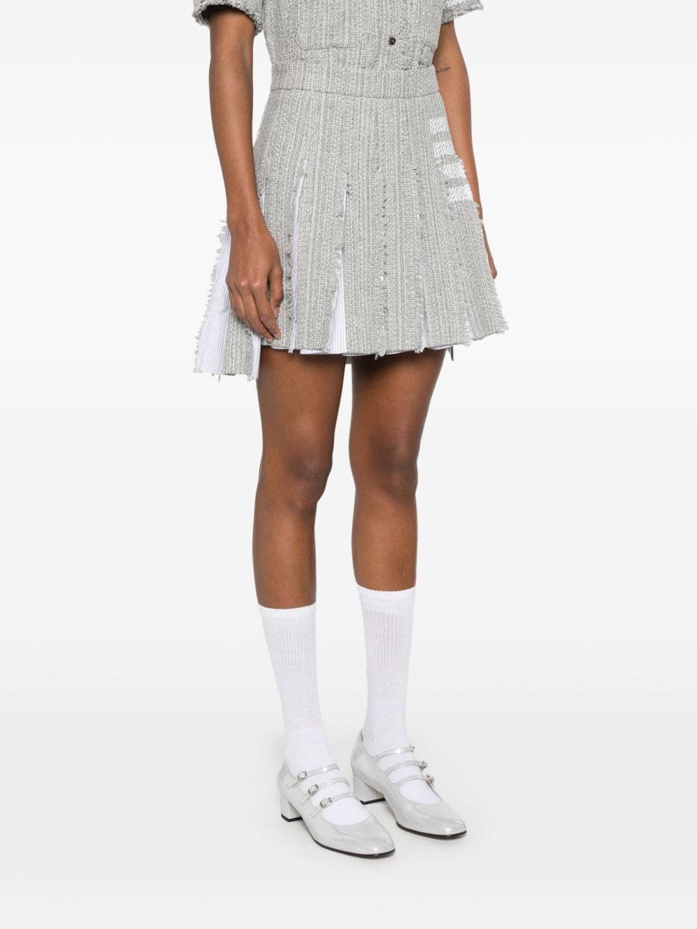 Thom Browne 4BAR COTTON BLEND SKIRT Size 26" / US 2 / IT 38 - 5 Thumbnail