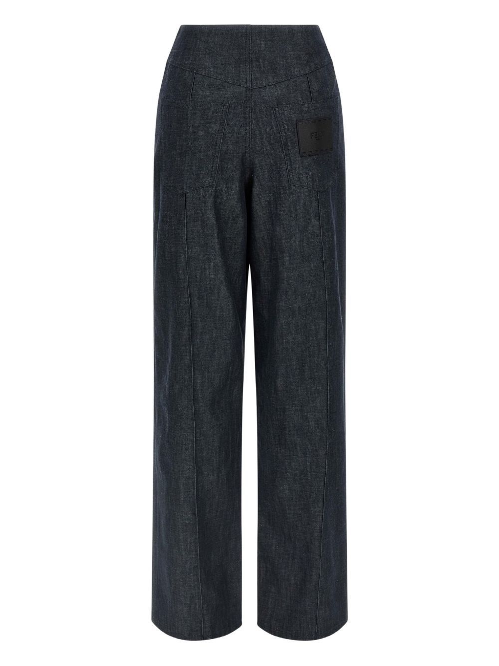 Fendi COTTON WIDE-LEG TROUSERS Size 26" / US 2 / IT 38 - 2 Thumbnail