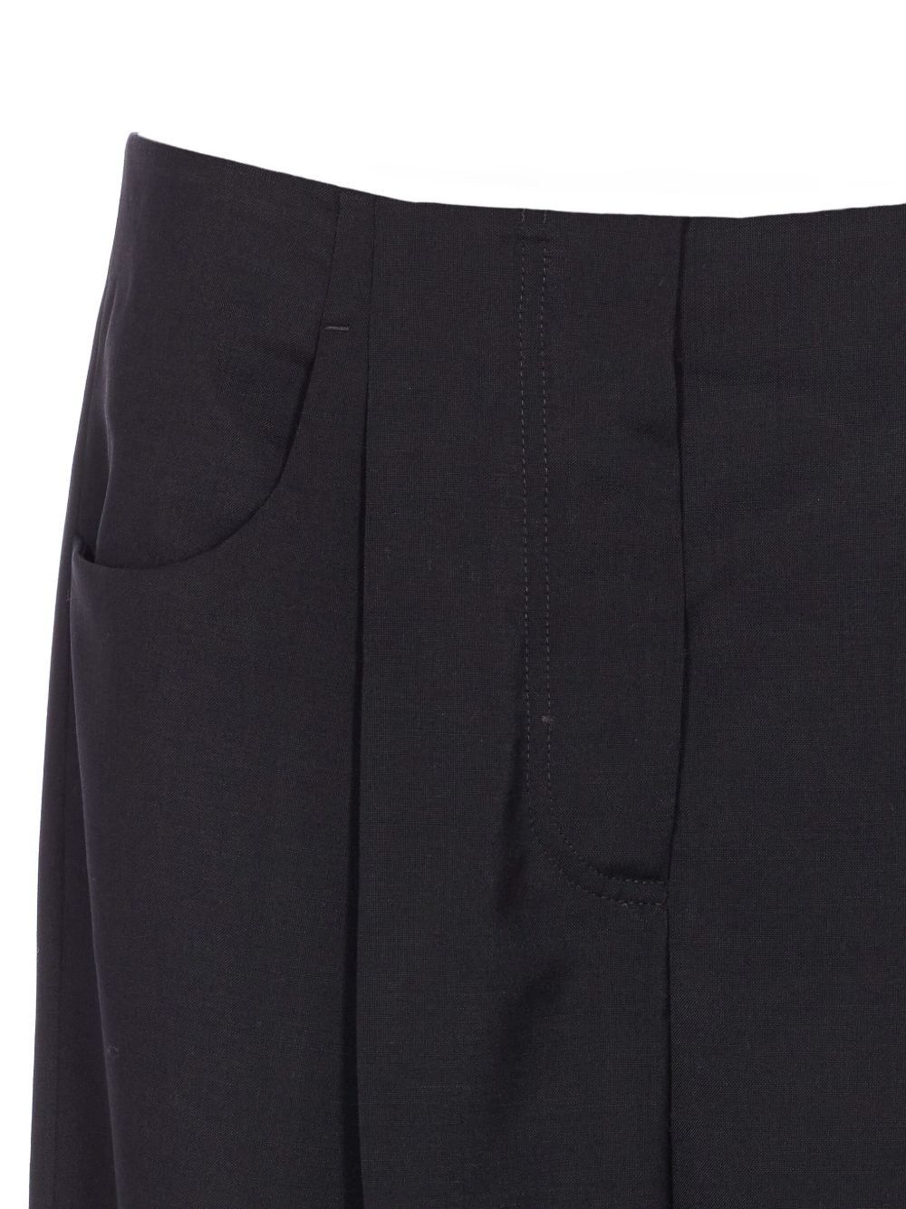 WOOL WIDE-LEG TROUSERS