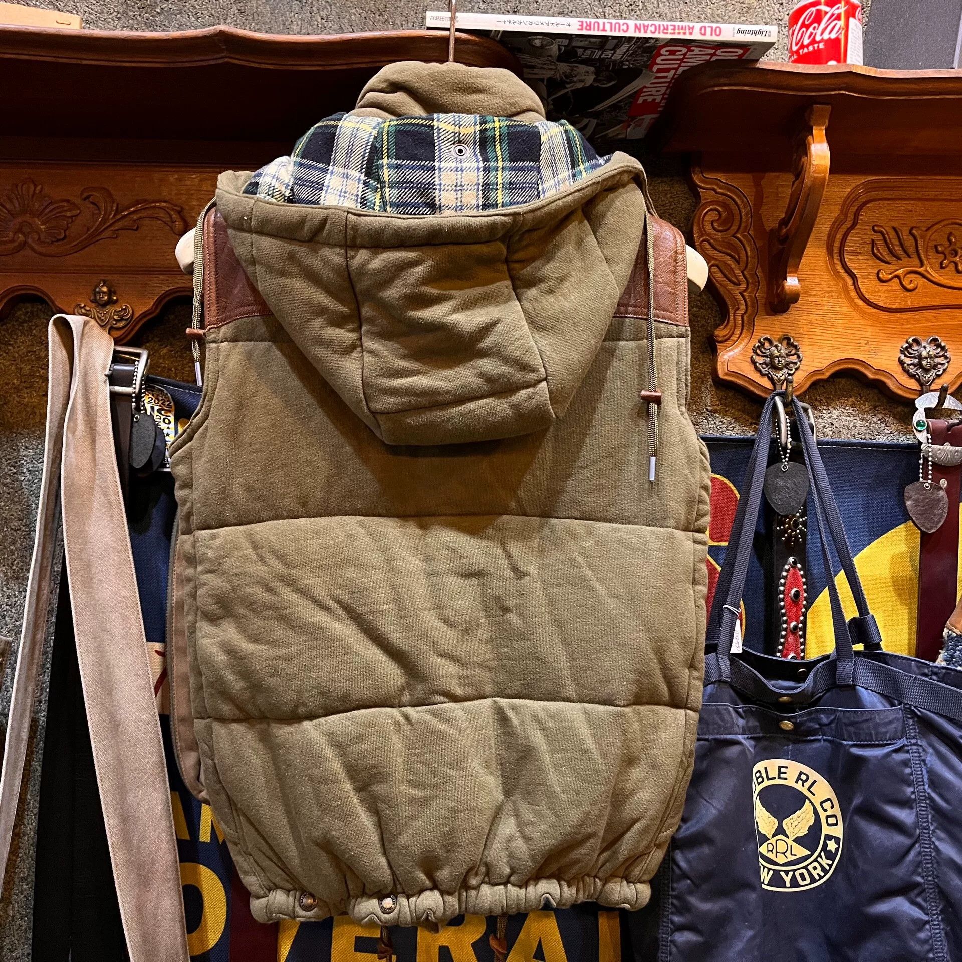 RRL Ralph Lauren Ralph Lauren RRL Plaid Cotton Vest Size US S / EU 44-46 / 1 - 2 Thumbnail