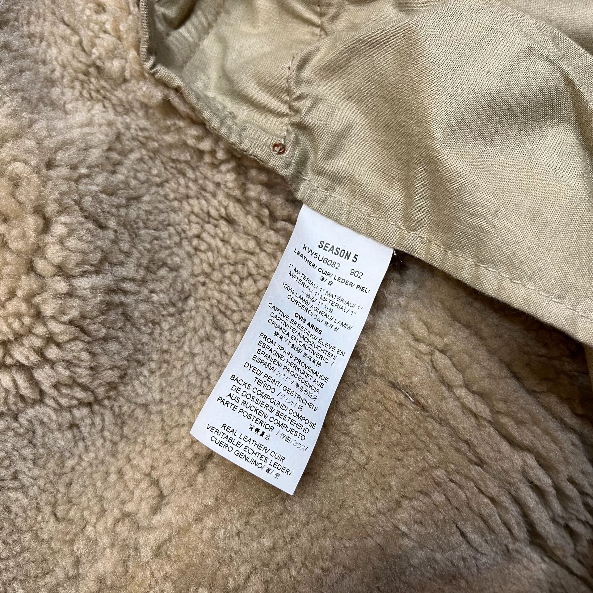 Yeezy Yeezy Season 5 Shearling Leather Coat Size US XS / EU 42 / 0 - 7 Thumbnail