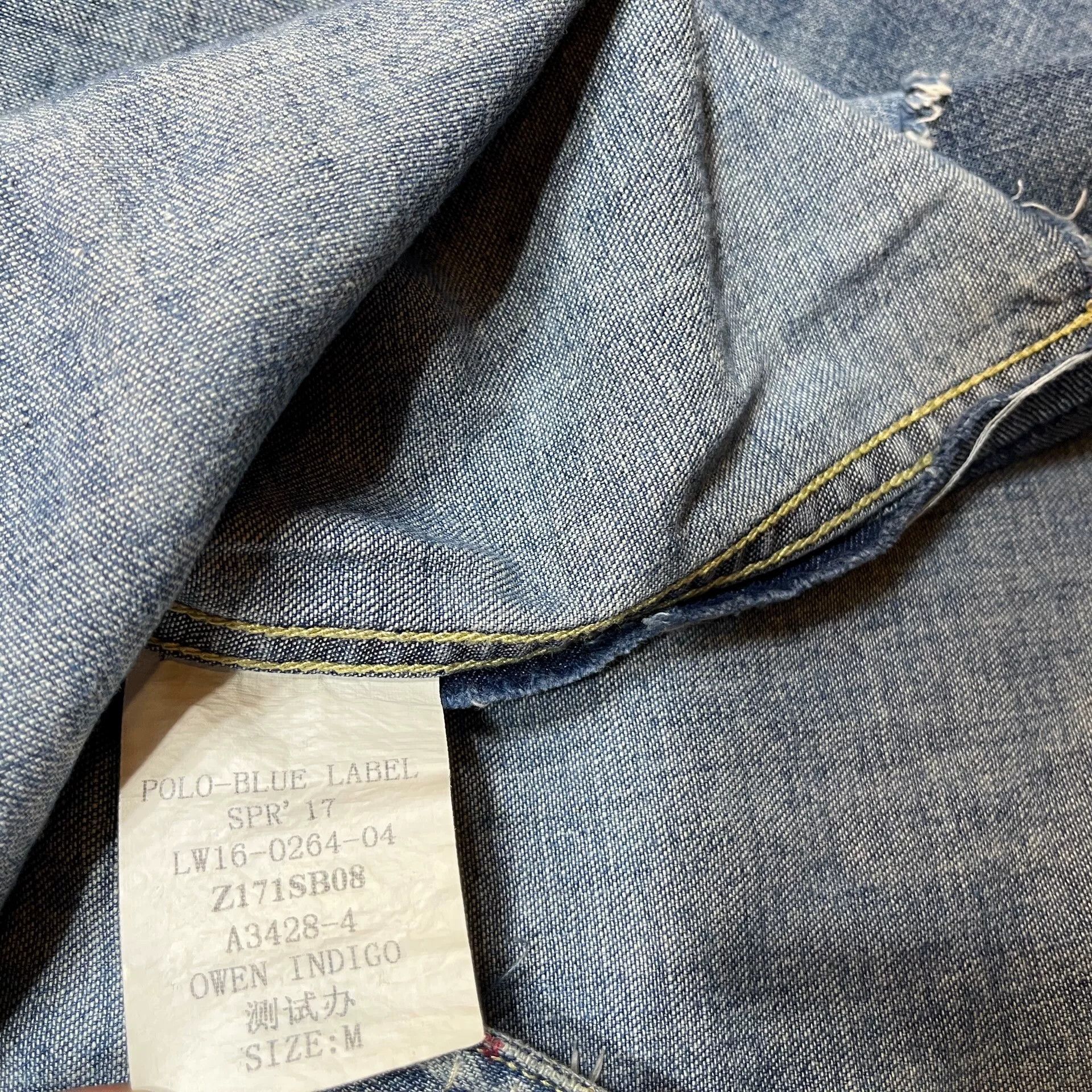 RRL Ralph Lauren Ralph Lauren RRL Distressed Cowboy Shirt Size US M / EU 48-50 / 2 - 5 Thumbnail