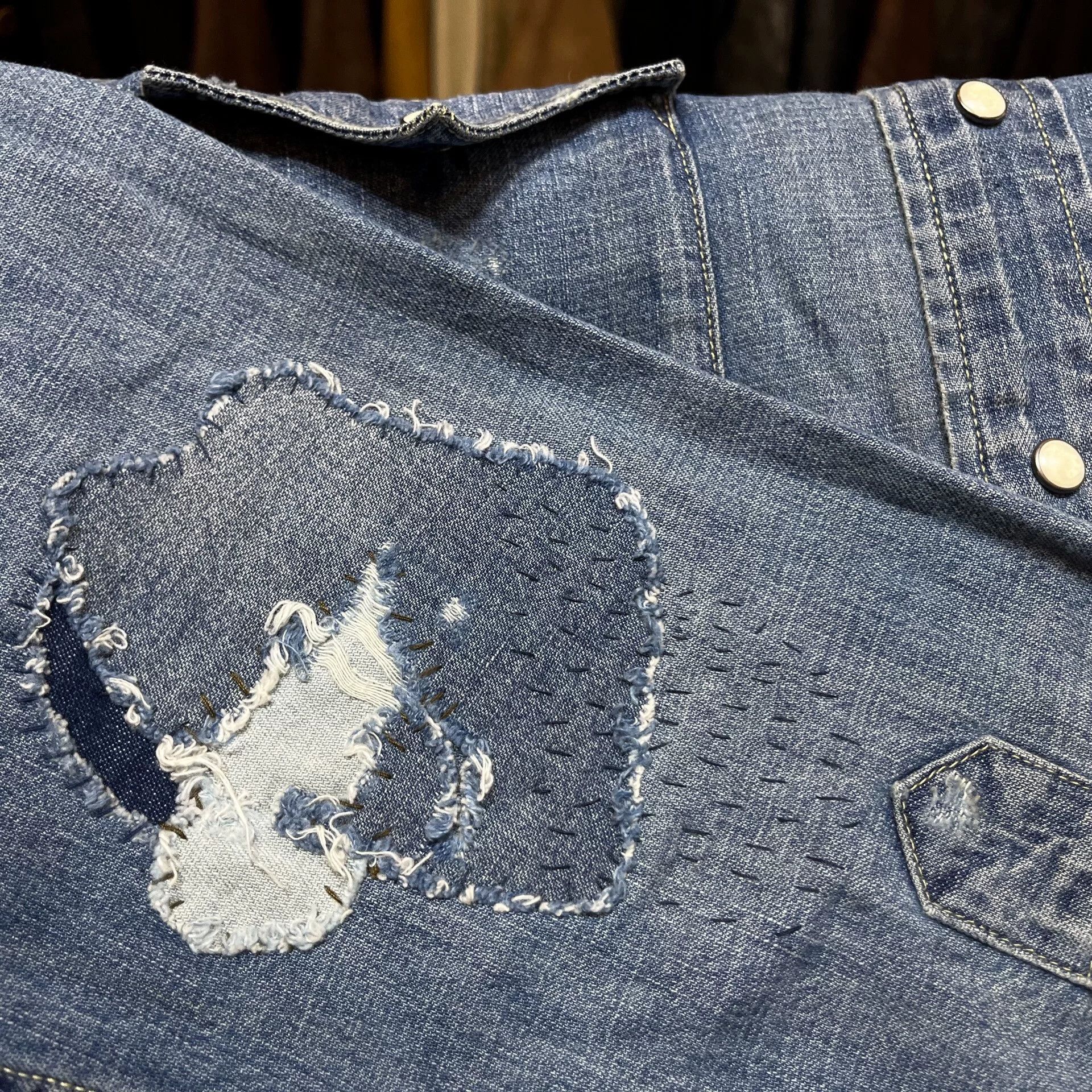 RRL Ralph Lauren Ralph Lauren RRL Distressed Cowboy Shirt Size US M / EU 48-50 / 2 - 7 Thumbnail