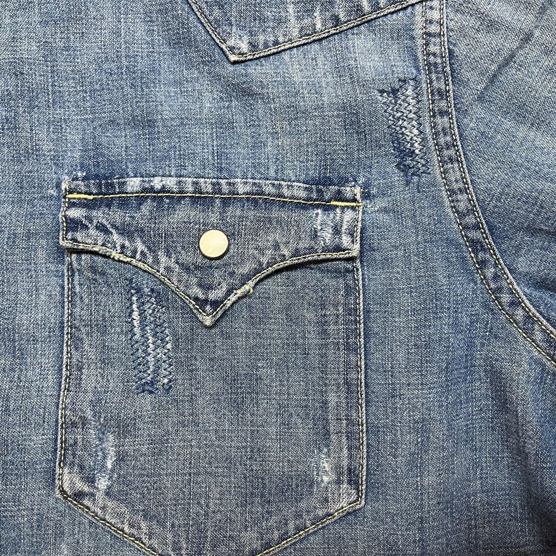 RRL Ralph Lauren Ralph Lauren RRL Distressed Cowboy Shirt Size US M / EU 48-50 / 2 - 9 Thumbnail