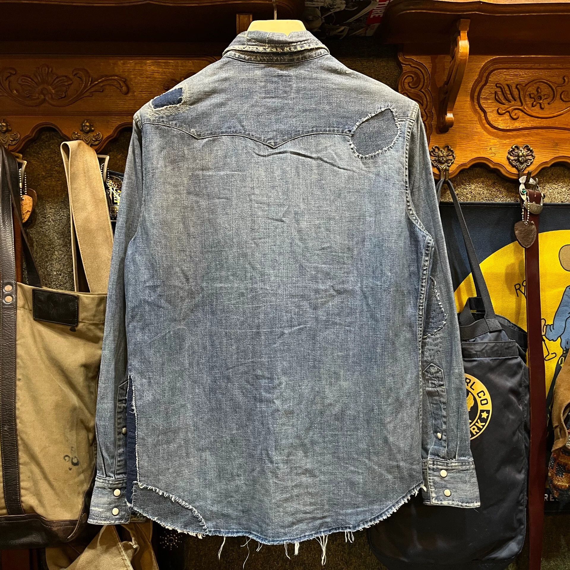 RRL Ralph Lauren Ralph Lauren RRL Distressed Cowboy Shirt Size US M / EU 48-50 / 2 - 2 Thumbnail