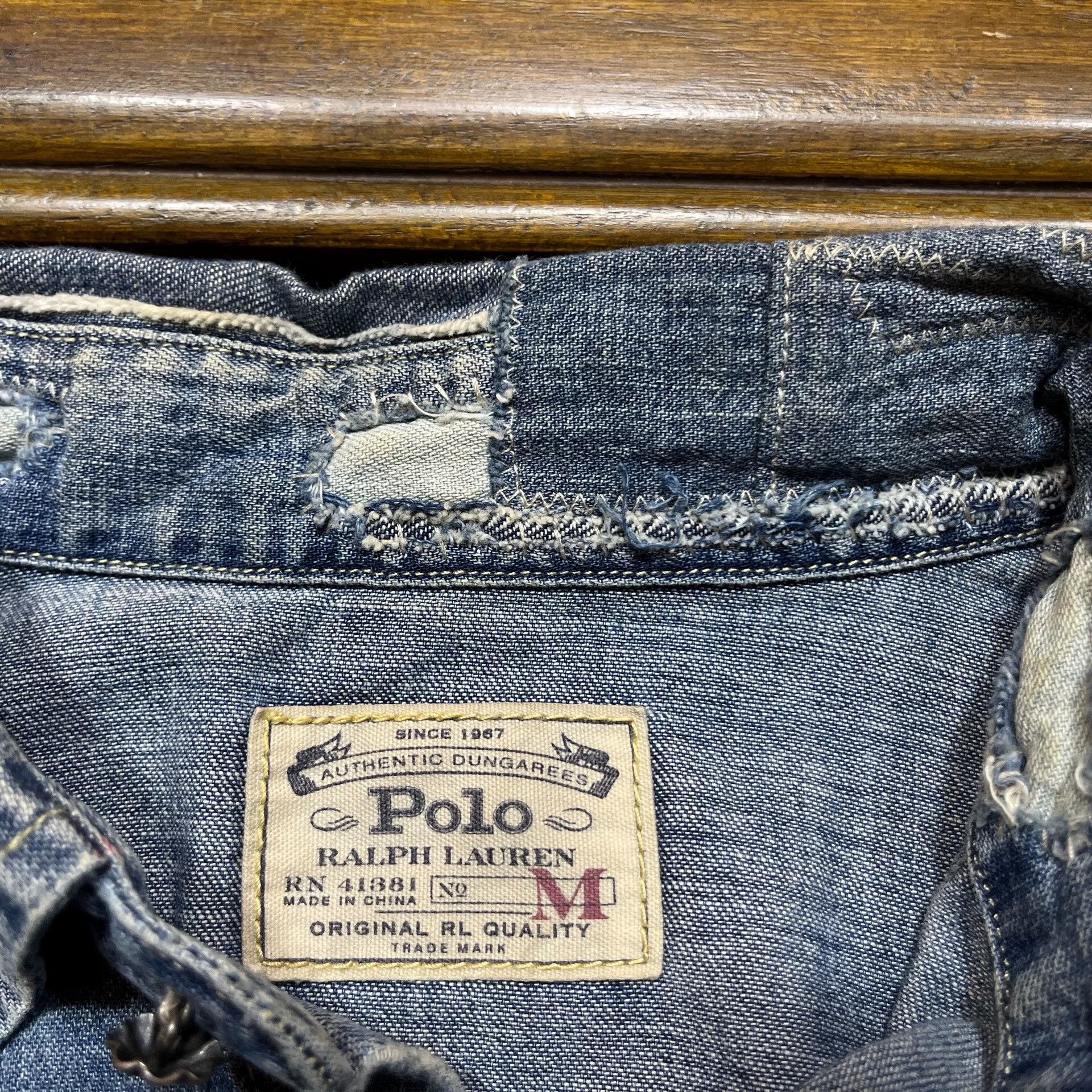 RRL Ralph Lauren Ralph Lauren RRL Distressed Cowboy Shirt Size US M / EU 48-50 / 2 - 4 Thumbnail