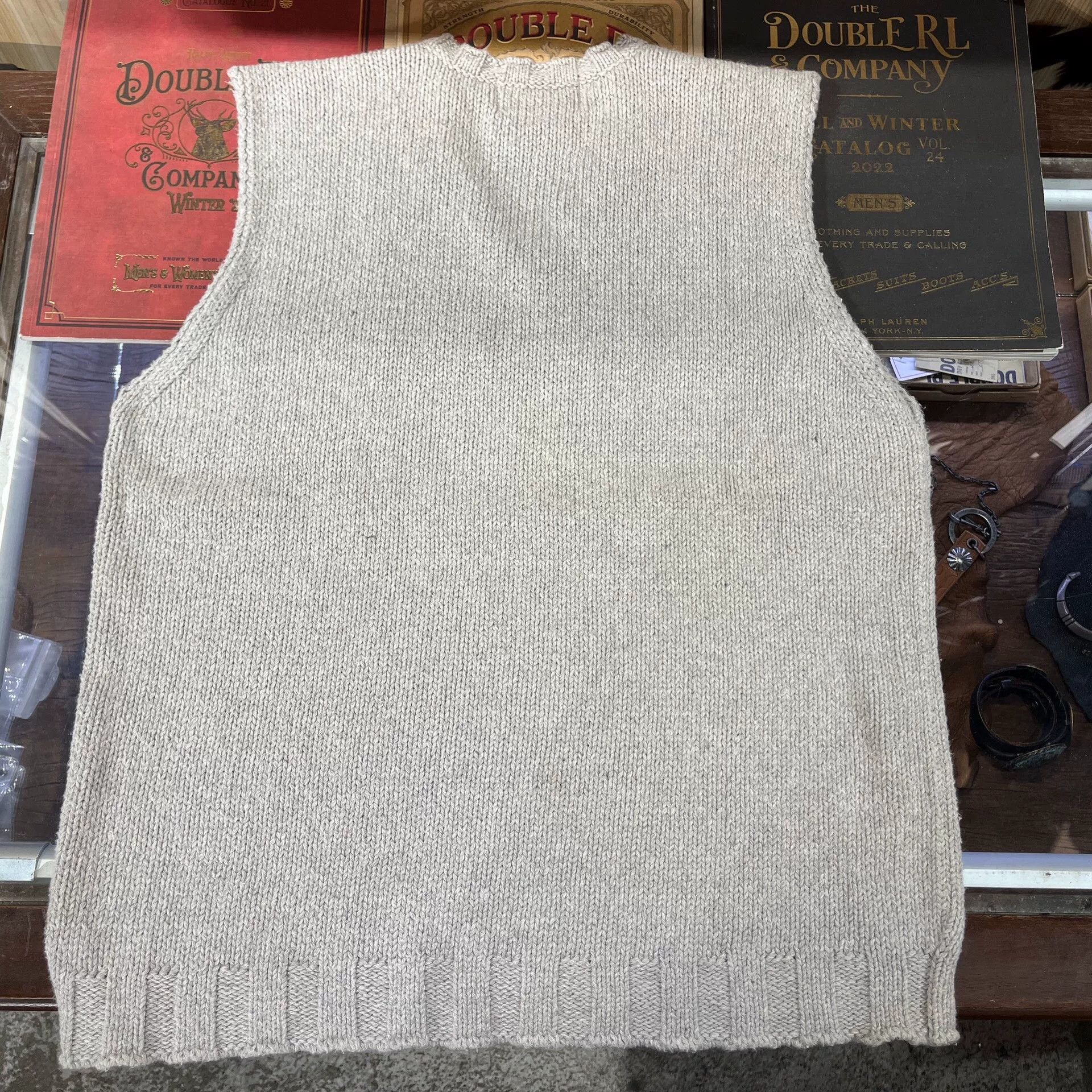 RRL Ralph Lauren RRL Cotton Linen Knit Vest Size US S / EU 44-46 / 1 - 2 Thumbnail