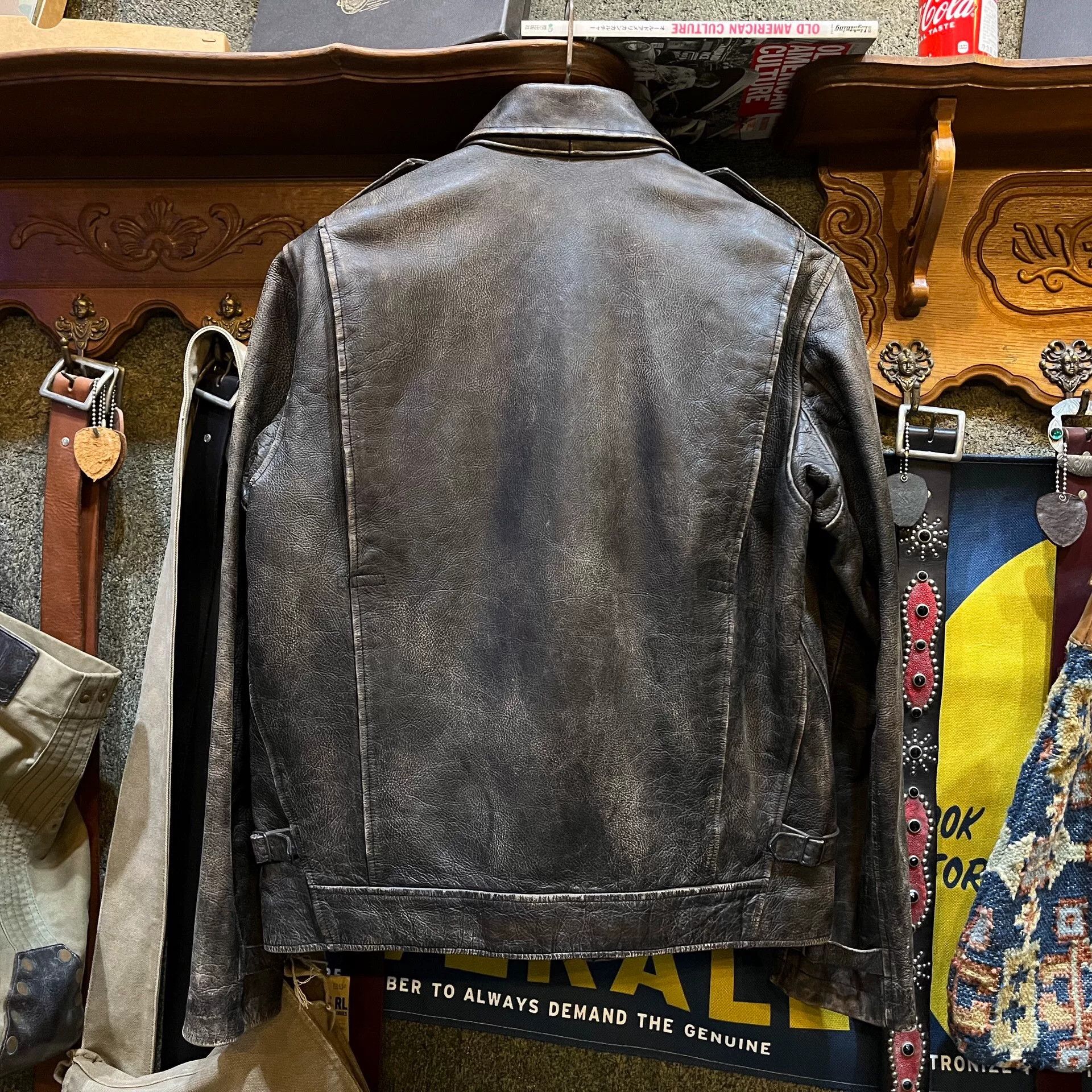 RRL Ralph Lauren RRL Buffalo Leather M43 Jacket Size US M / EU 48-50 / 2 - 2 Thumbnail