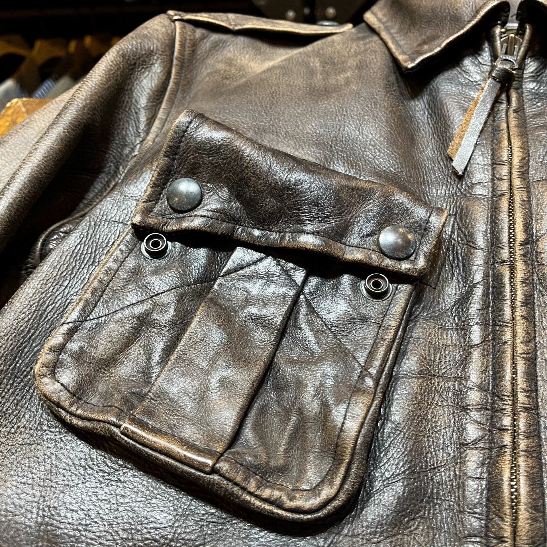 RRL Ralph Lauren RRL Buffalo Leather M43 Jacket Size US M / EU 48-50 / 2 - 4 Thumbnail