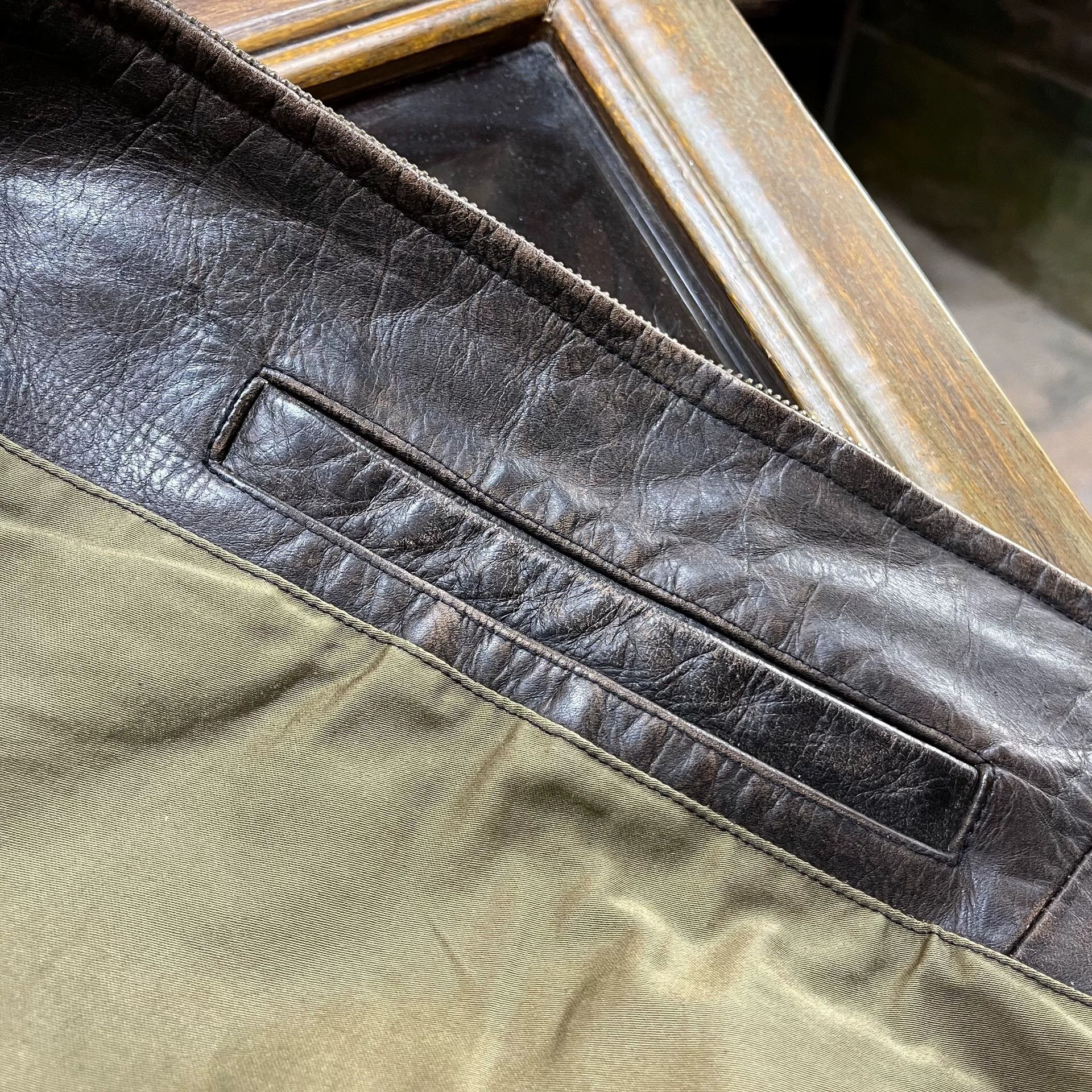 RRL Ralph Lauren RRL Buffalo Leather M43 Jacket Size US M / EU 48-50 / 2 - 6 Thumbnail