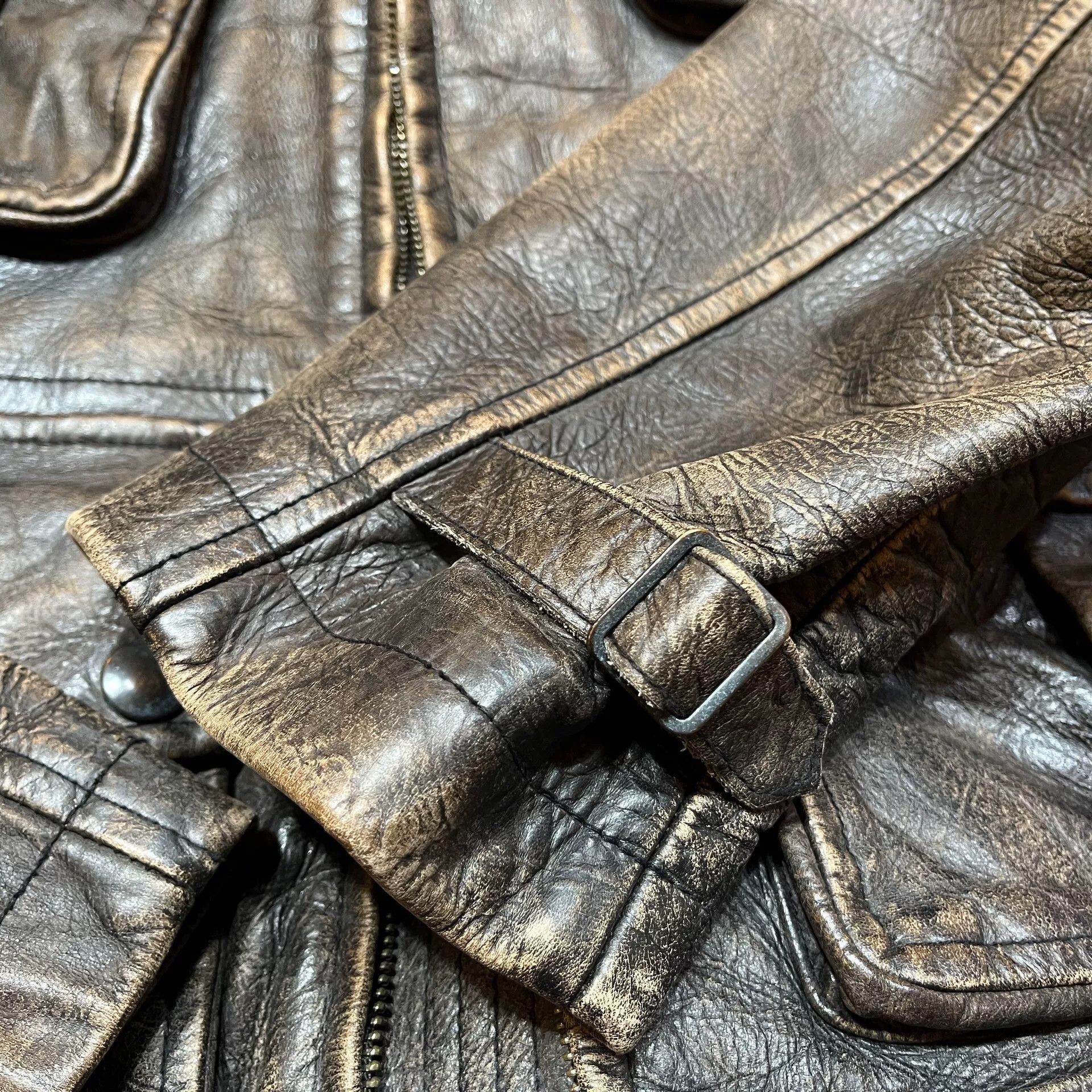 RRL Ralph Lauren RRL Buffalo Leather M43 Jacket Size US M / EU 48-50 / 2 - 5 Thumbnail