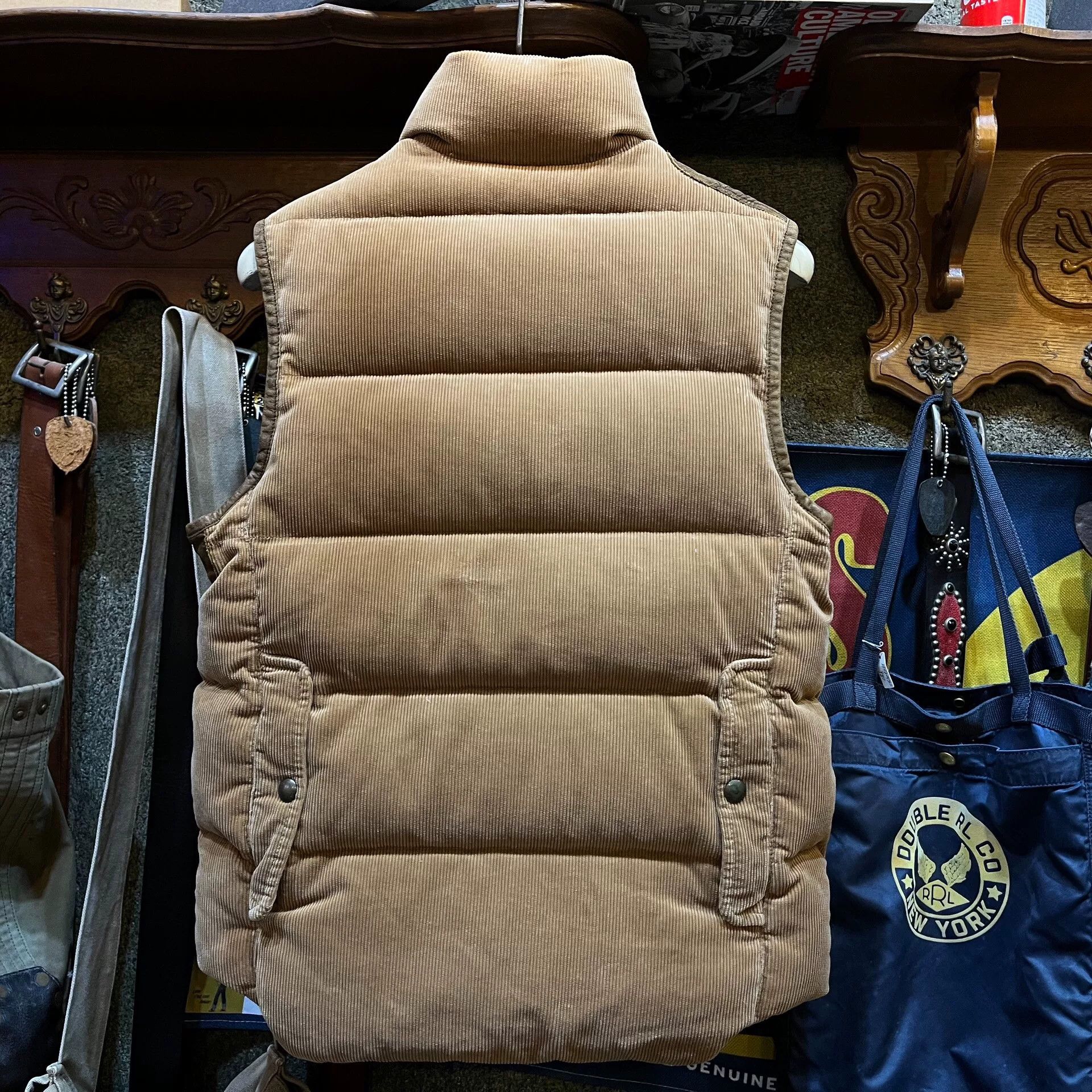 RRL Ralph Lauren Classic Corduroy and Leather Hunting Vest Size US M / EU 48-50 / 2 - 4 Thumbnail