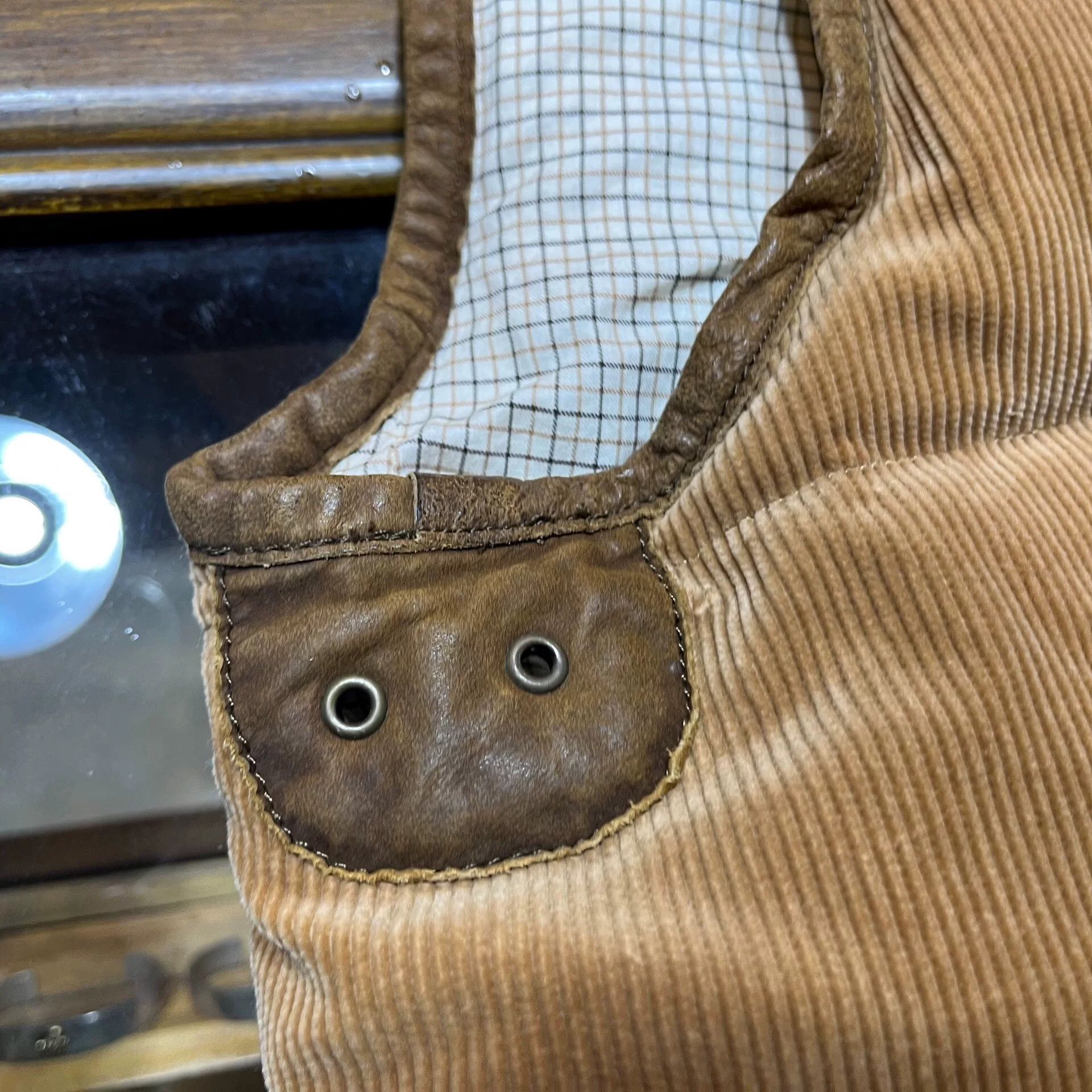 RRL Ralph Lauren Classic Corduroy and Leather Hunting Vest Size US M / EU 48-50 / 2 - 9 Thumbnail