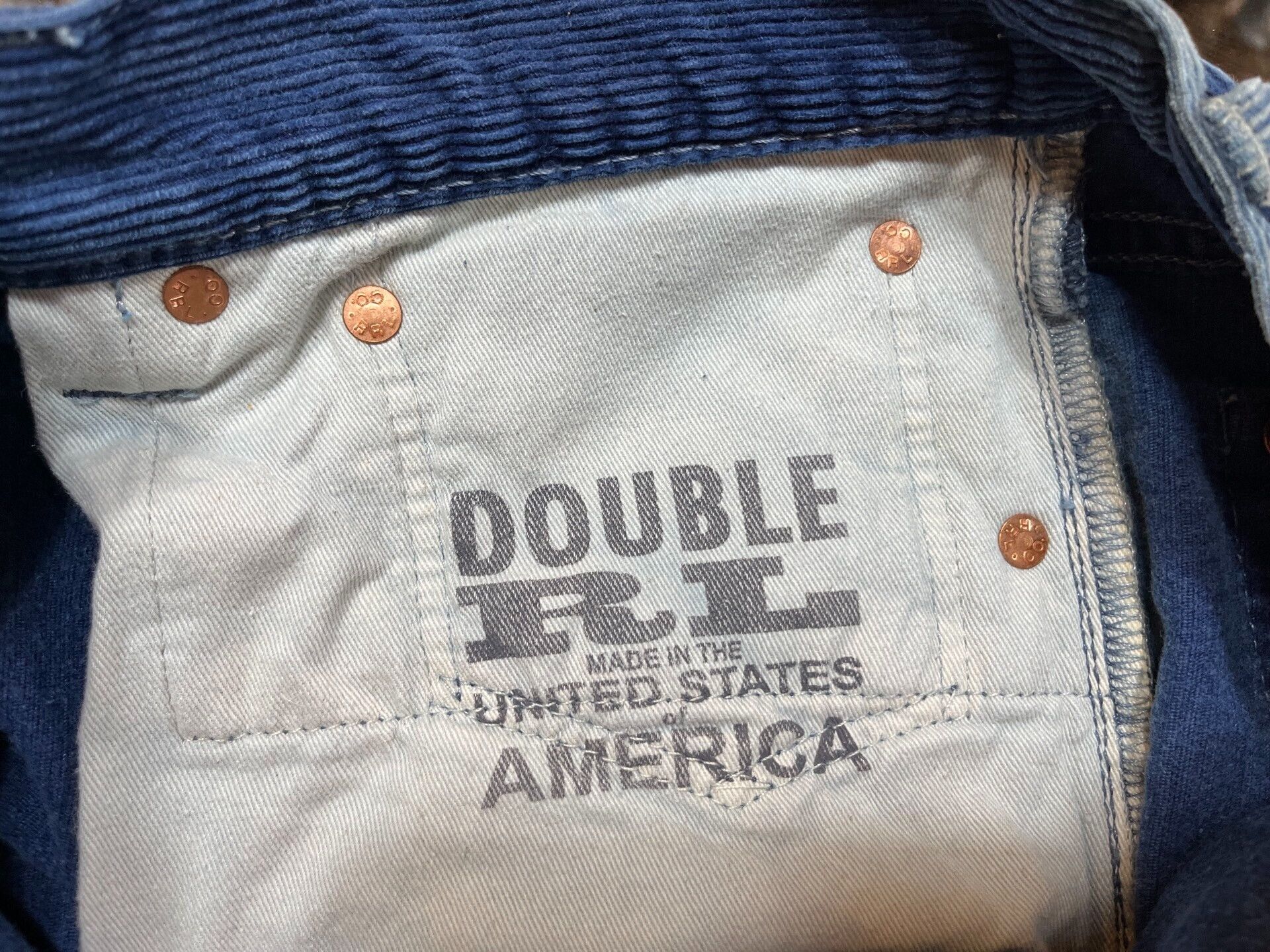 RRL Ralph Lauren Vintage Blue Corduroy Relaxed Pants Size US 32 / EU 48 - 7 Thumbnail