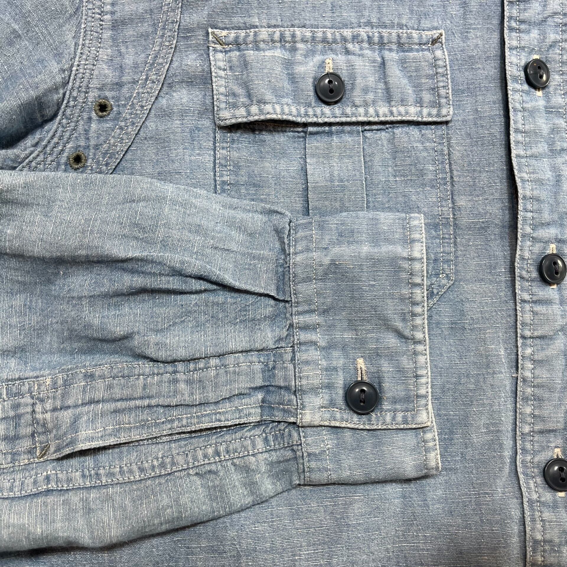 RRL Ralph Lauren RRL Denim Shirt by Ralph Lauren Size US M / EU 48-50 / 2 - 6 Thumbnail