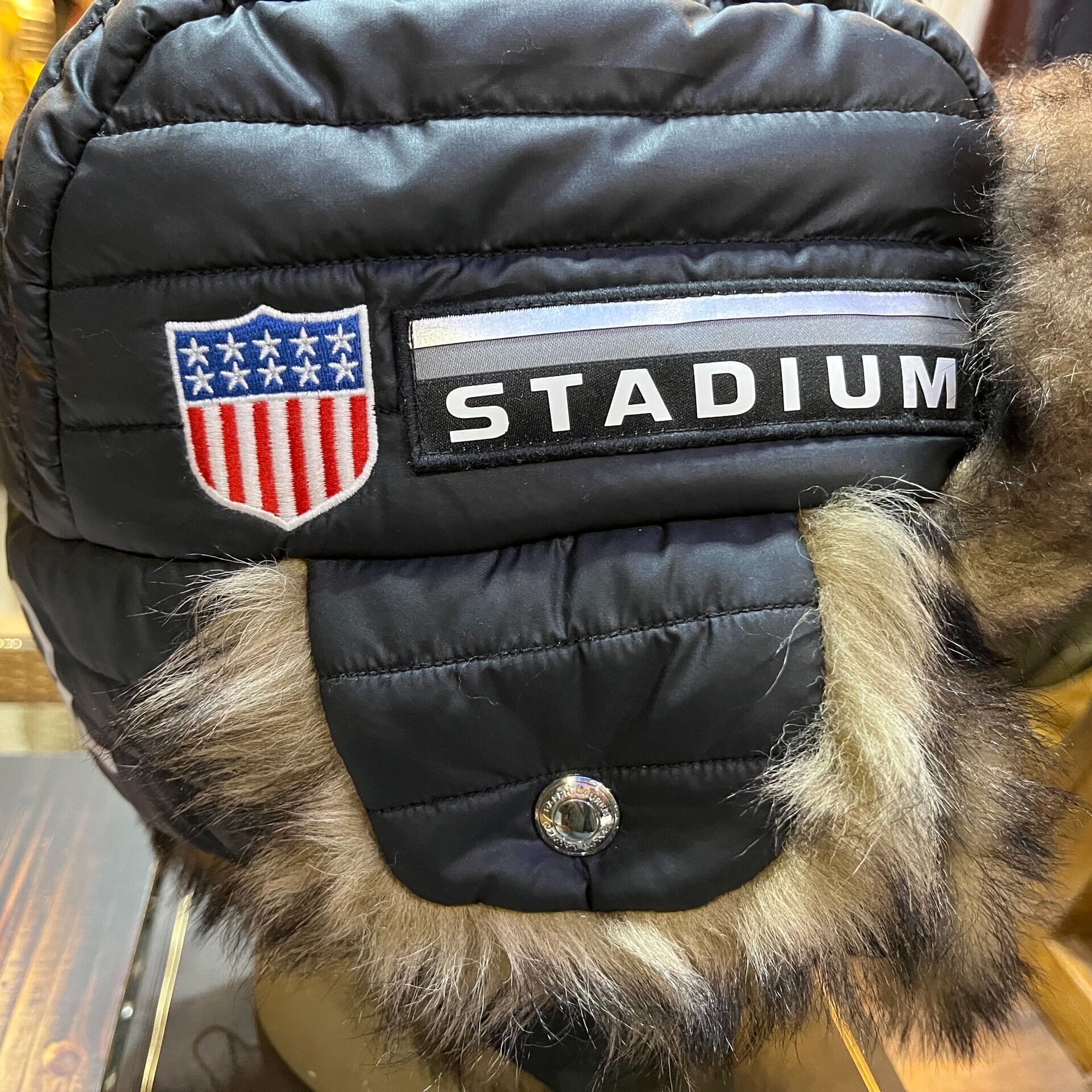 RRL Ralph Lauren Ralph Lauren Black Ski Hat with Fur Size ONE SIZE - 4 Thumbnail