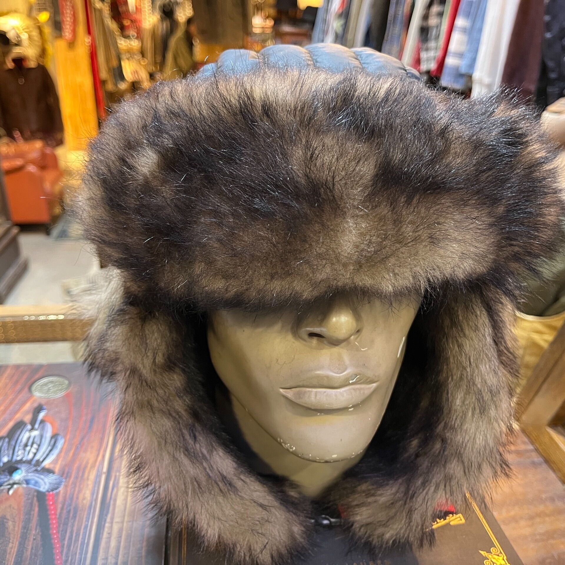 RRL Ralph Lauren Ralph Lauren Black Ski Hat with Fur Size ONE SIZE - 2 Thumbnail