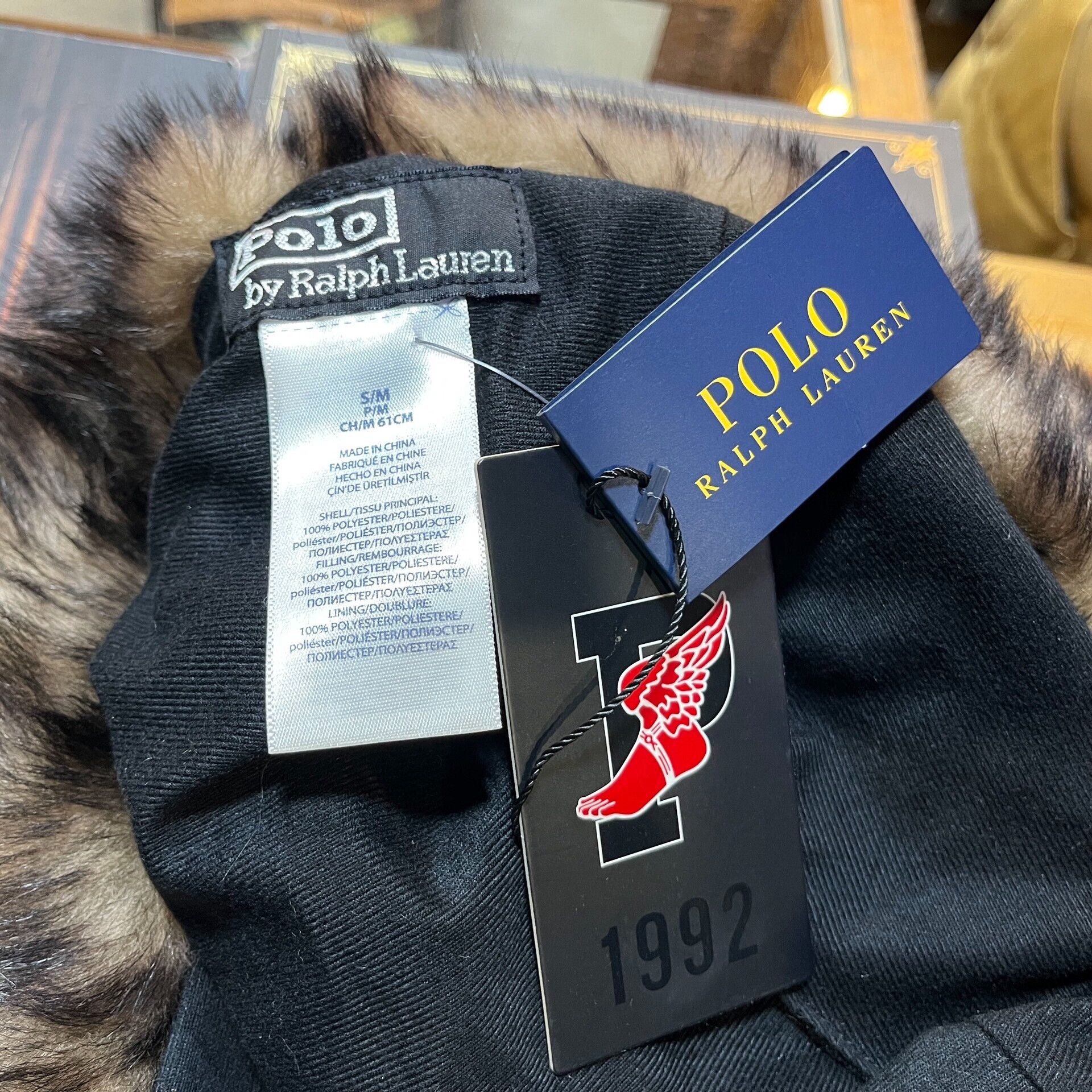 RRL Ralph Lauren Ralph Lauren Black Ski Hat with Fur Size ONE SIZE - 6 Thumbnail