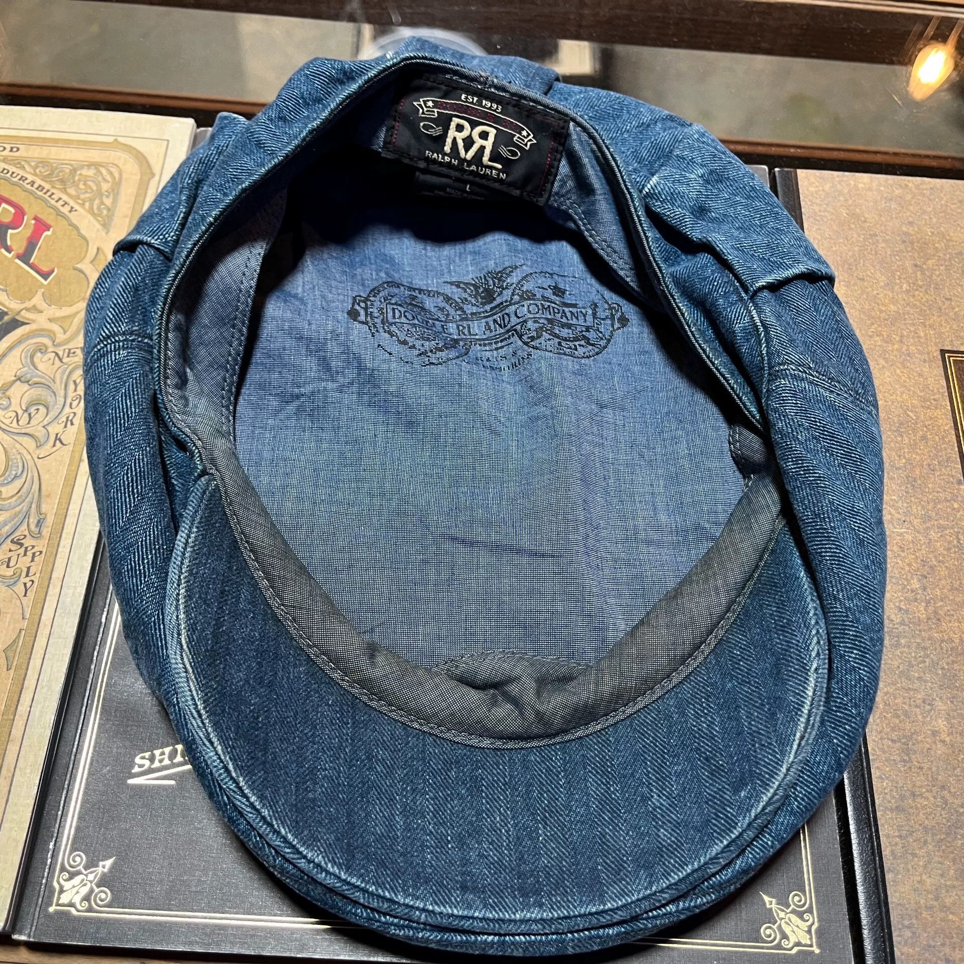 RRL Ralph Lauren RRL Blue Dyed Striped Beret Hat Size ONE SIZE - 5 Thumbnail