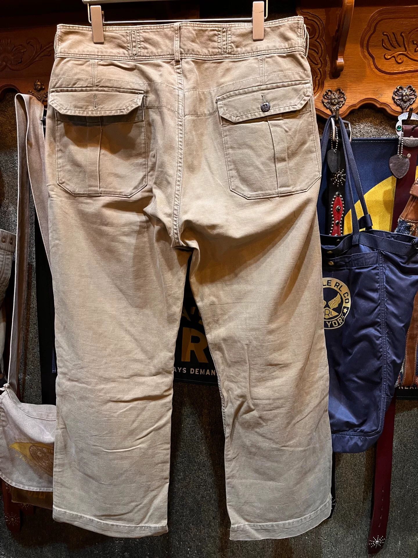 RRL Ralph Lauren Double RL Casual Work Pants Sale Size US 34 / EU 50 - 2 Thumbnail