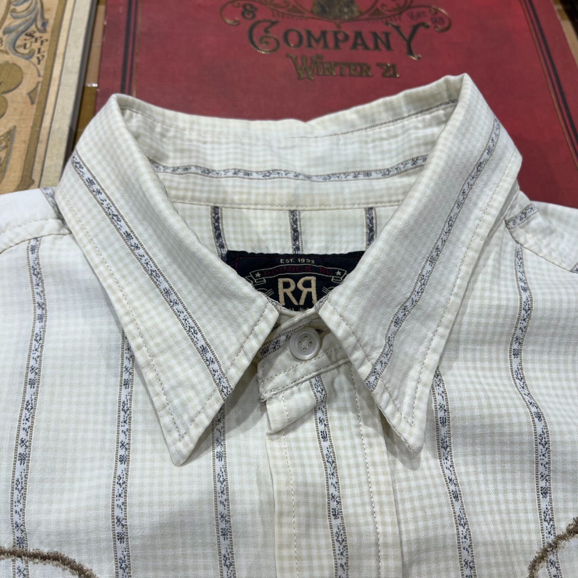RRL Ralph Lauren RRL Vintage Western Embroidered Shirt Size US S / EU 44-46 / 1 - 6 Thumbnail