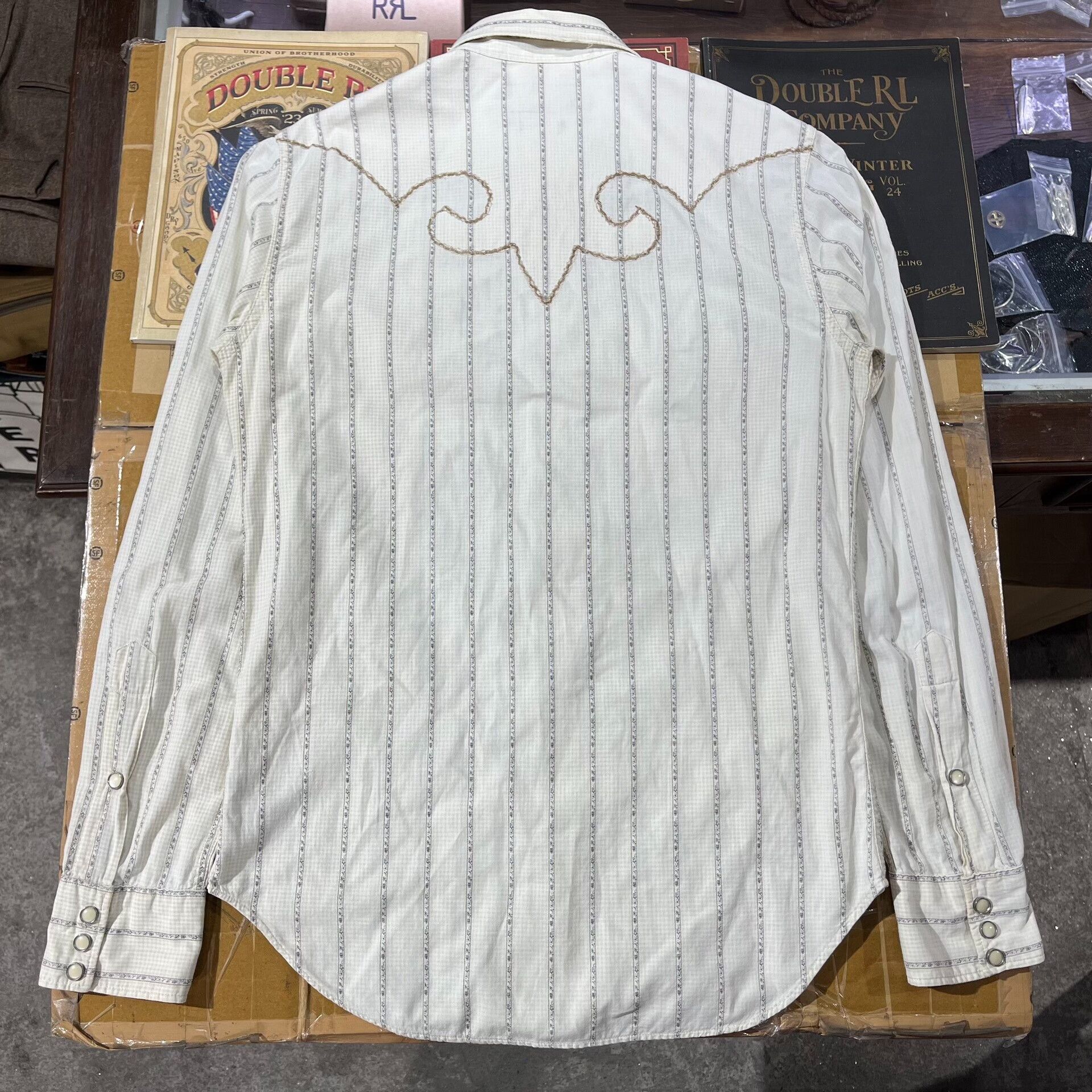 RRL Ralph Lauren RRL Vintage Western Embroidered Shirt Size US S / EU 44-46 / 1 - 3 Thumbnail