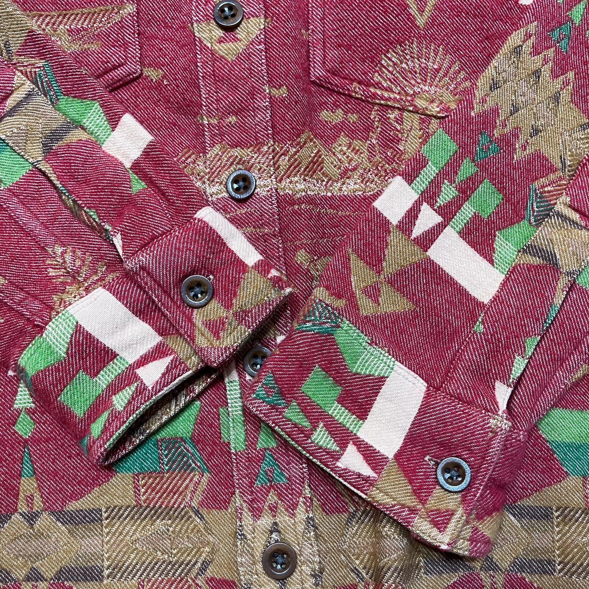 RRL Ralph Lauren RRL Southwestern Red Shirt by Ralph Lauren Size US M / EU 48-50 / 2 - 9 Thumbnail