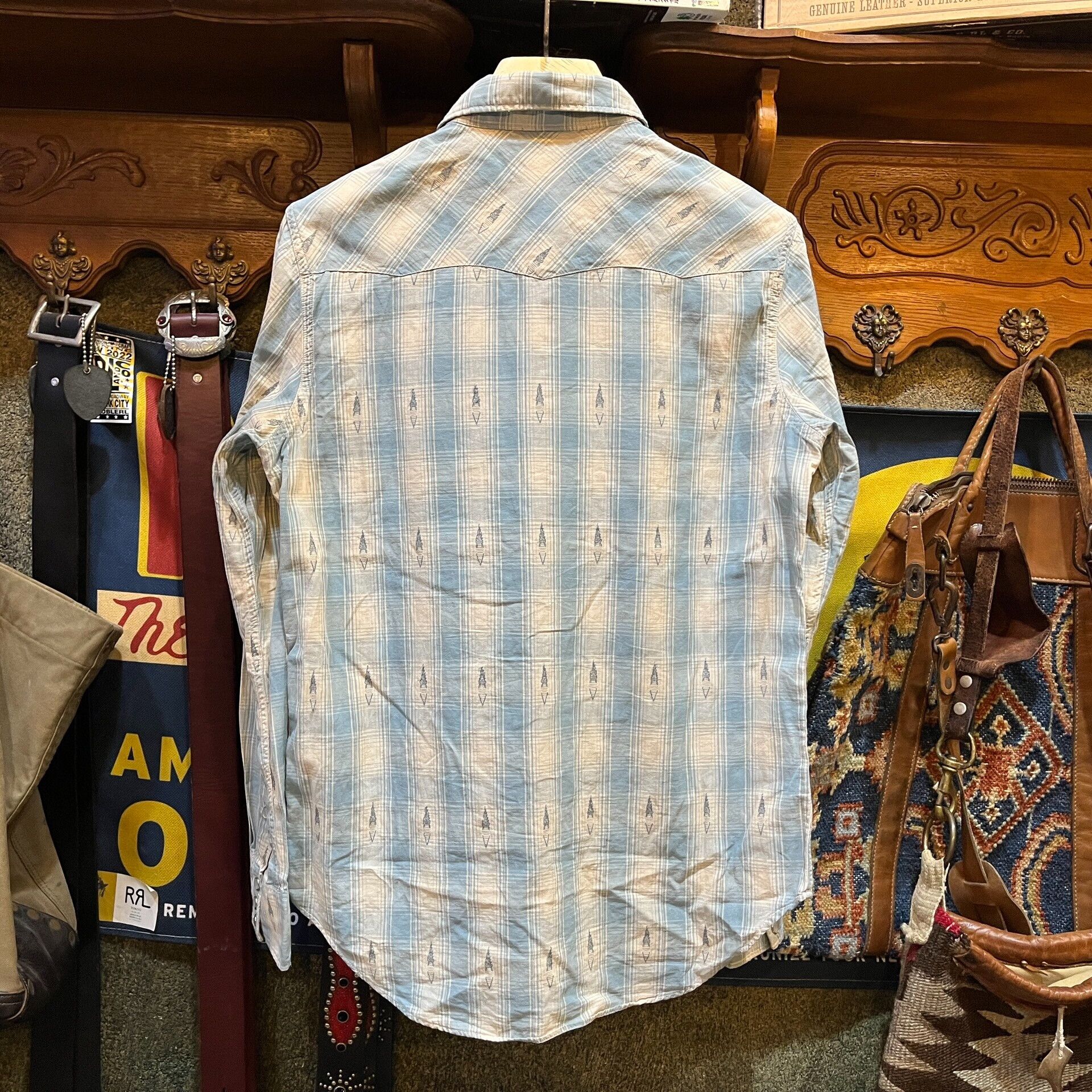 RRL Ralph Lauren RRL Vintage Embroidered Western Shirt Size US M / EU 48-50 / 2 - 2 Thumbnail