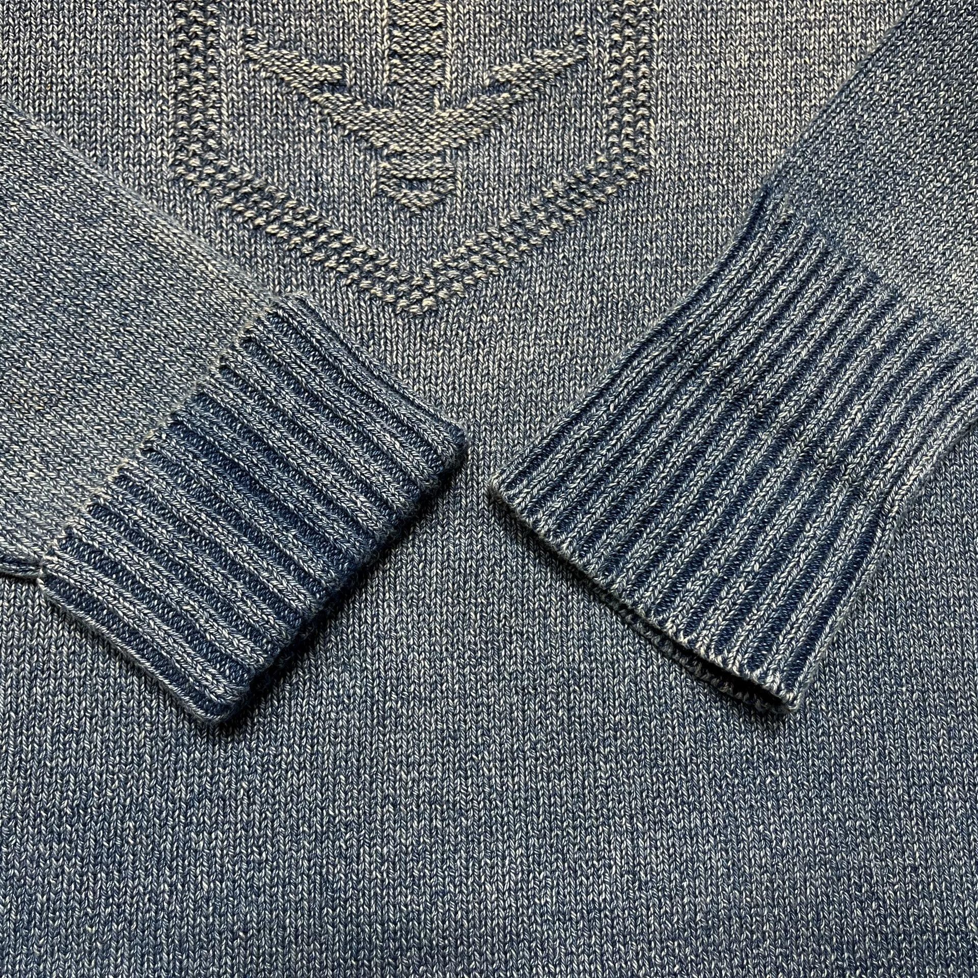 RRL Ralph Lauren RRL Sailor Blue Denim Sweater Size US S / EU 44-46 / 1 - 6 Thumbnail
