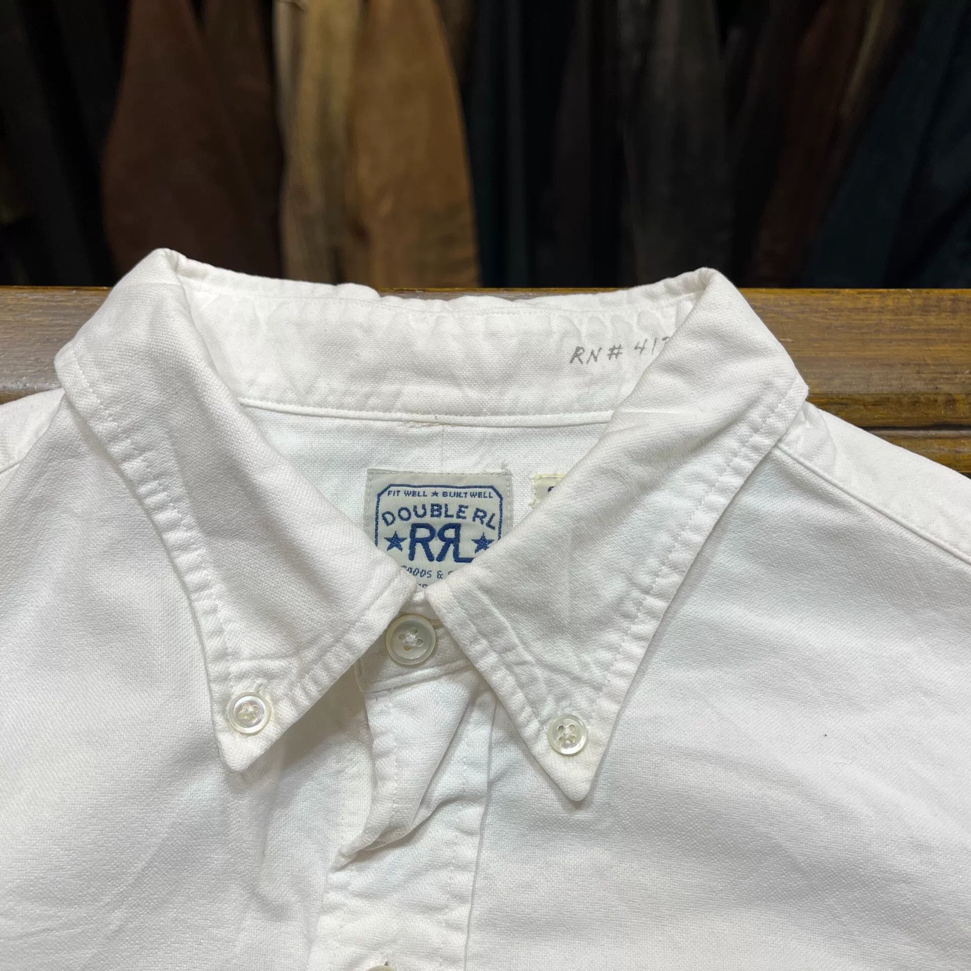 RRL Ralph Lauren White Double RL Ralph Lauren Shirt Size US S / EU 44-46 / 1 - 4 Thumbnail
