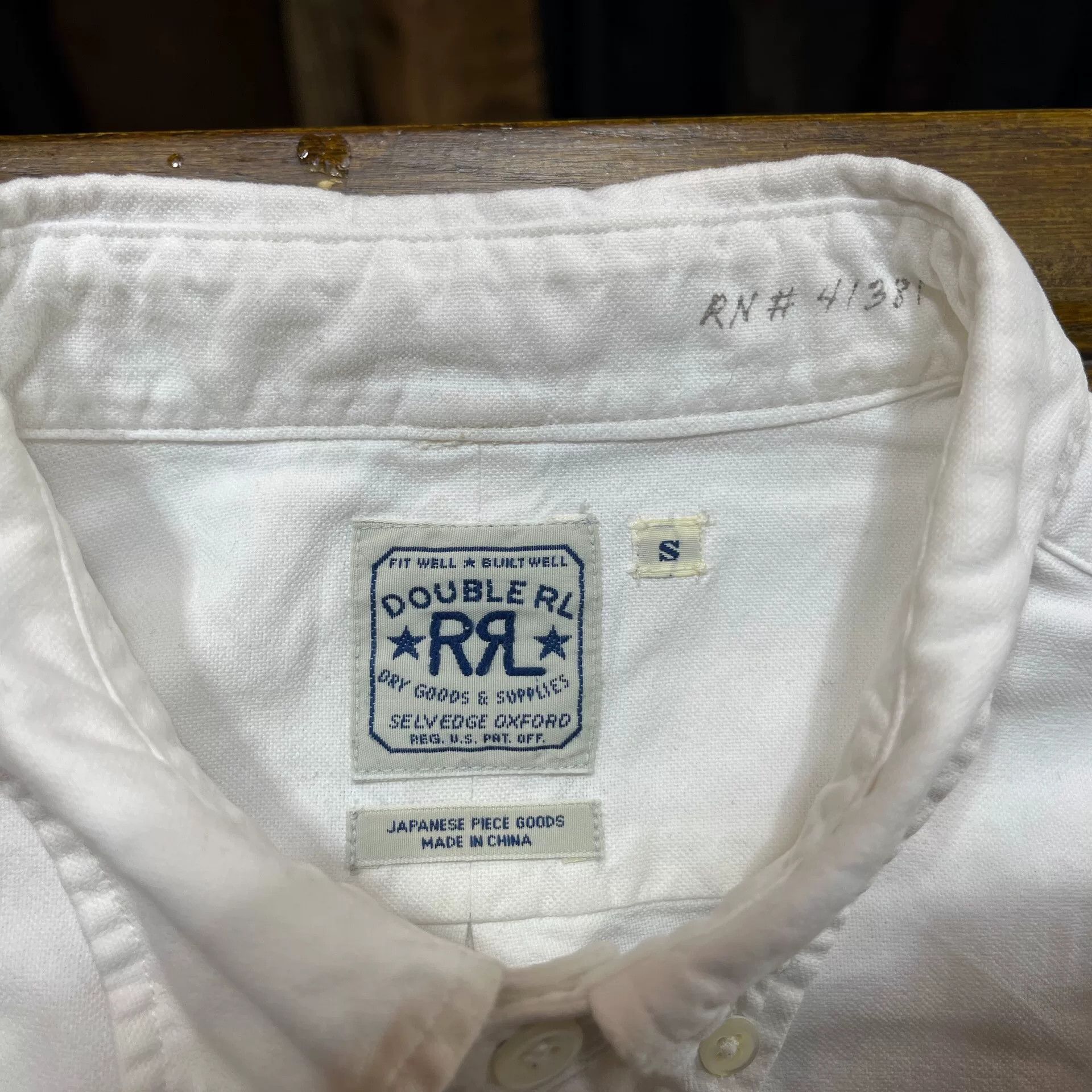 RRL Ralph Lauren White Double RL Ralph Lauren Shirt Size US S / EU 44-46 / 1 - 3 Thumbnail