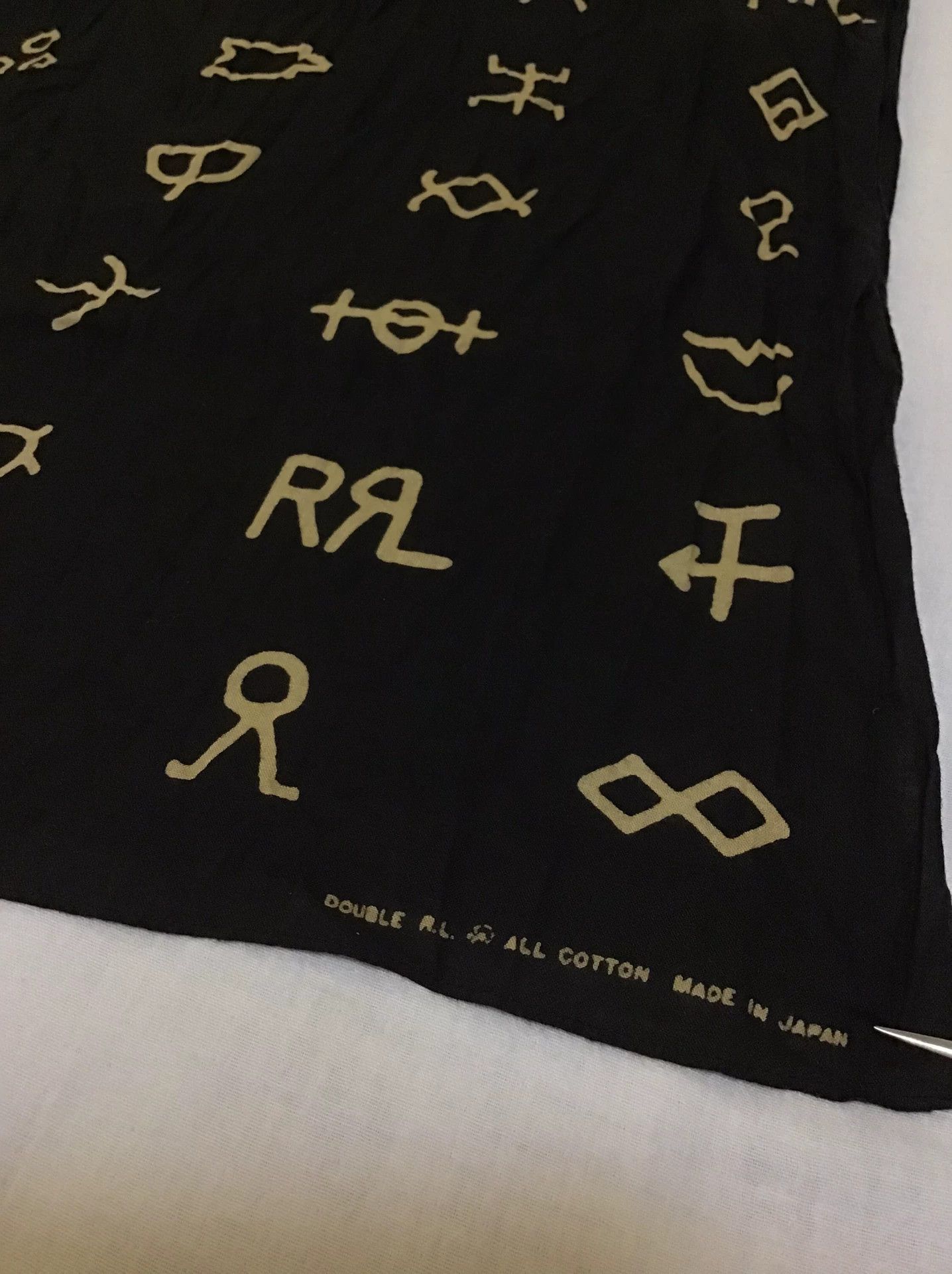 RRL Ralph Lauren RRL Double RL Scarf with Oracle Symbols Size ONE SIZE - 2 Thumbnail