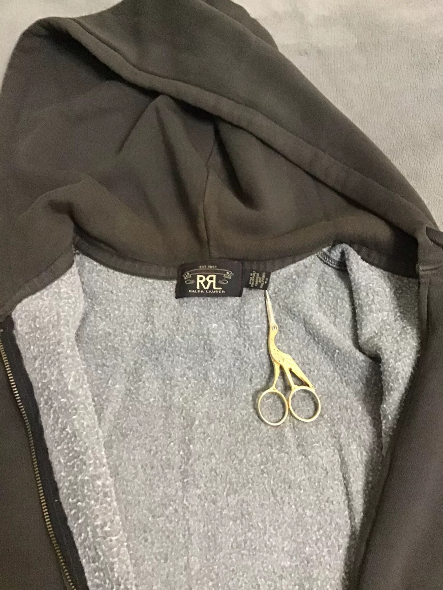 RRL Ralph Lauren RRL Ralph Lauren Fleece Zip Hoodie Size US S / EU 44-46 / 1 - 5 Thumbnail