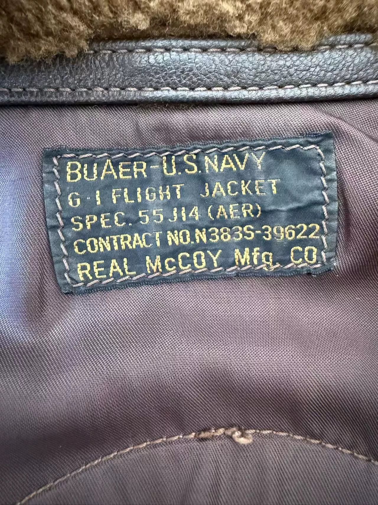 The Real McCoy's Real McCoy G1 Flight Jacket Size US L / EU 52-54 / 3 - 6 Thumbnail