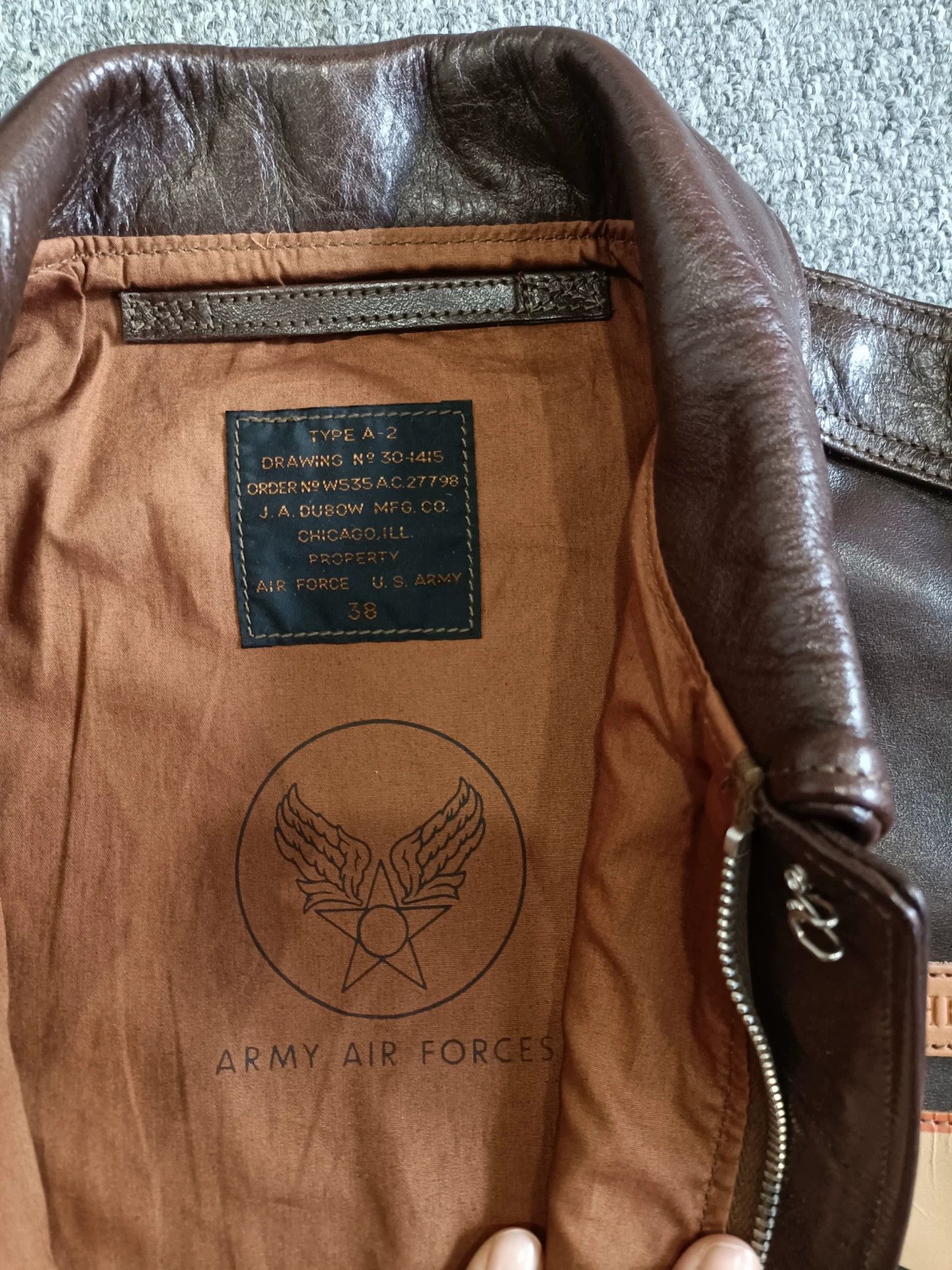 TOYS McCOY McCoy A2 Hell Gentleman Leather Jacket Size US S / EU 44-46 / 1 - 6 Thumbnail