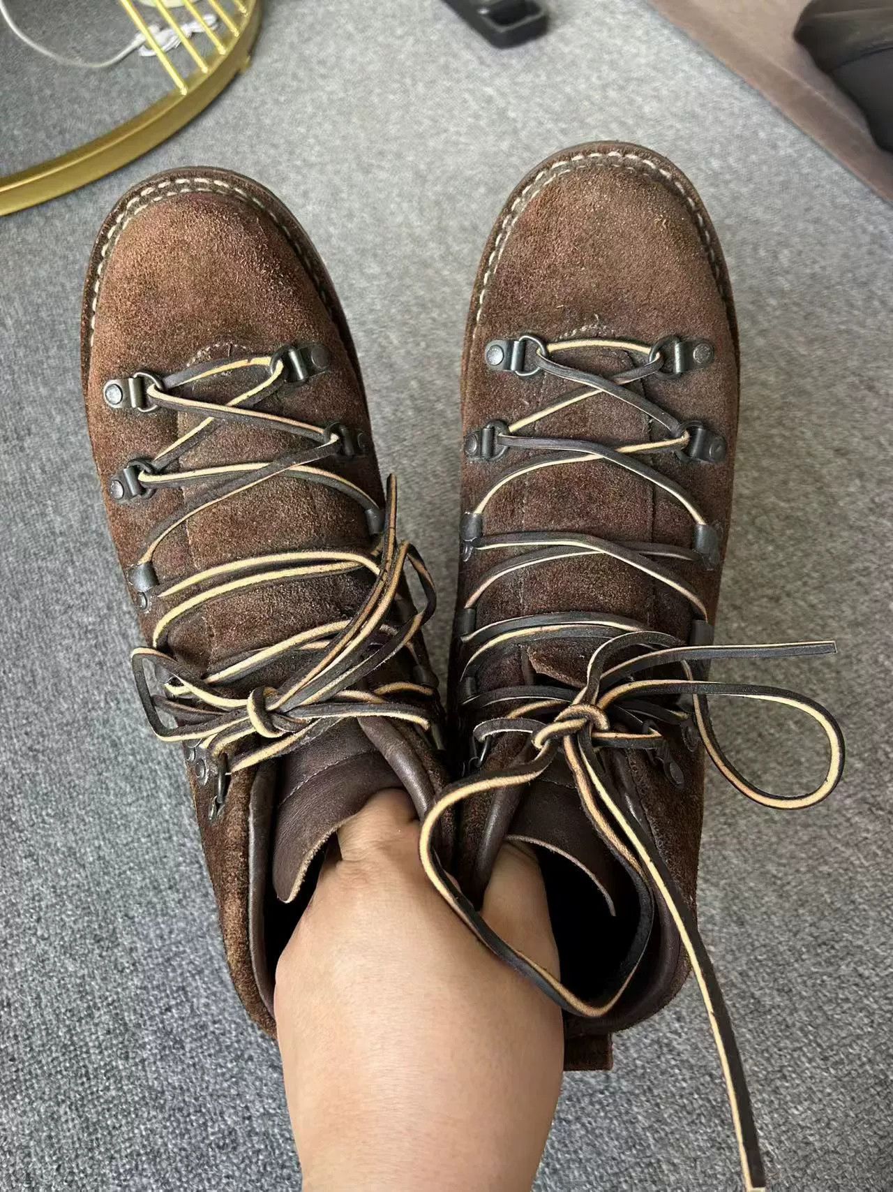 Viberg Viberg 7.5 Hiking Boots in Brown Size US 7.5 / EU 40-41 - 2 Thumbnail