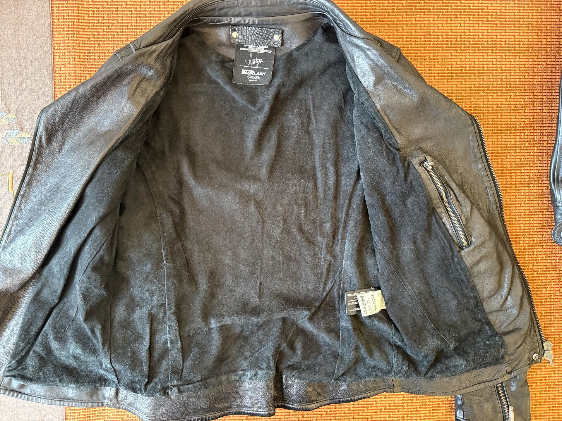 Isamu Katayama Backlash Elegant Black Leather Jacket by Backlash Size US M / EU 48-50 / 2 - 7 Thumbnail