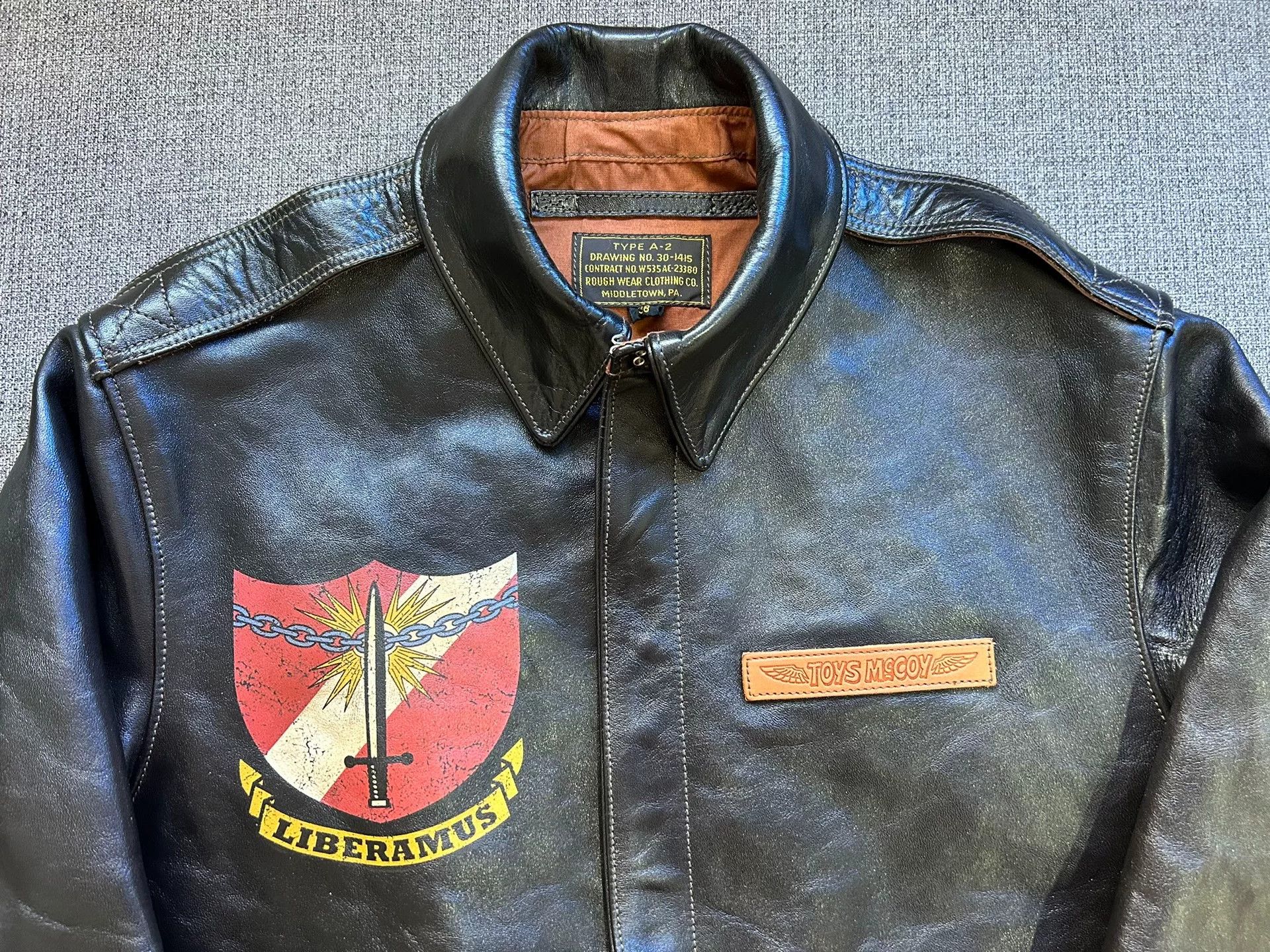 TOYS McCOY Limited Edition A2 Leather Jacket Size US M / EU 48-50 / 2 - 3 Thumbnail