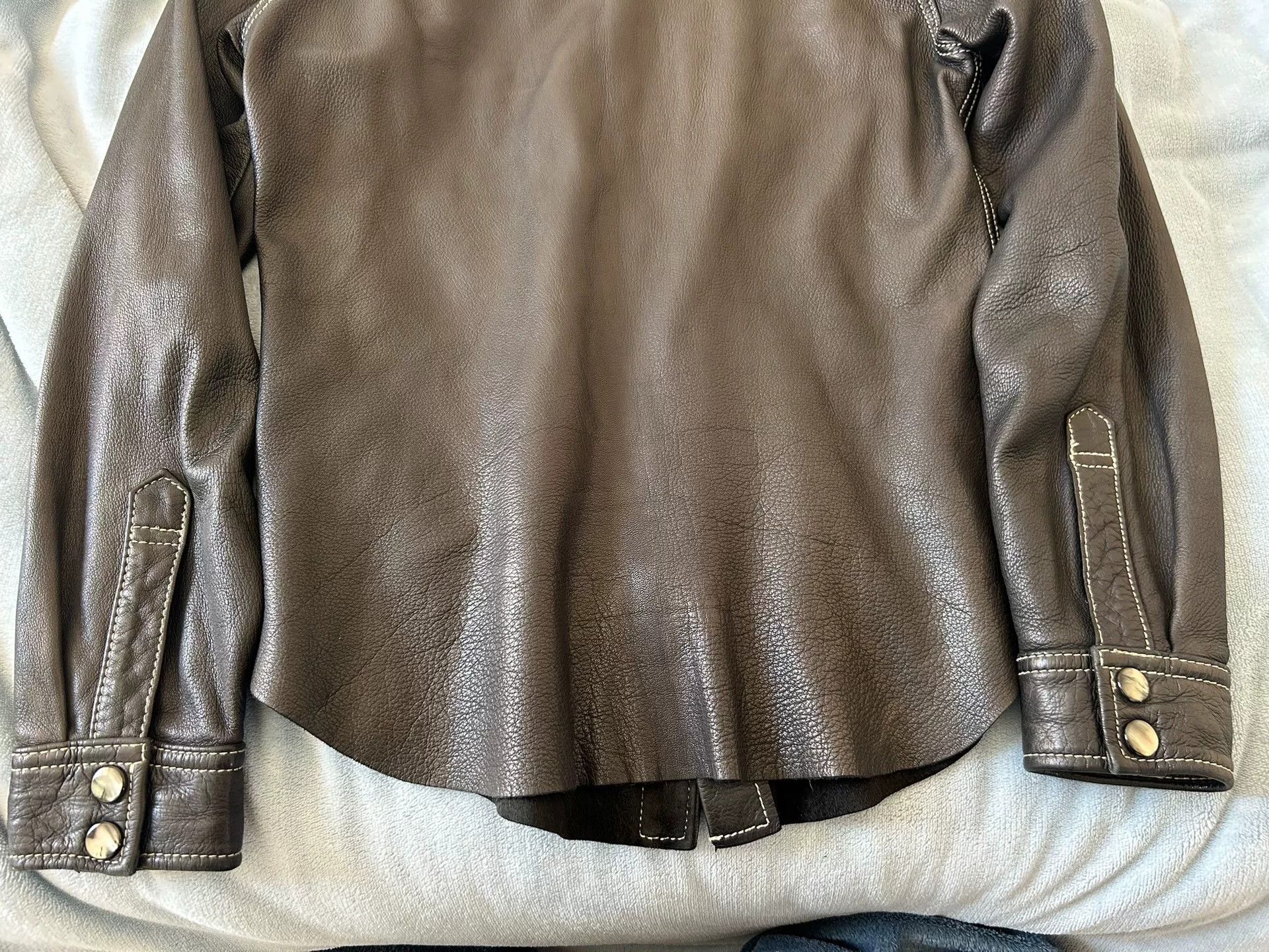 The Flat Head Soft Leather Western Style Shirt Size US S / EU 44-46 / 1 - 7 Thumbnail
