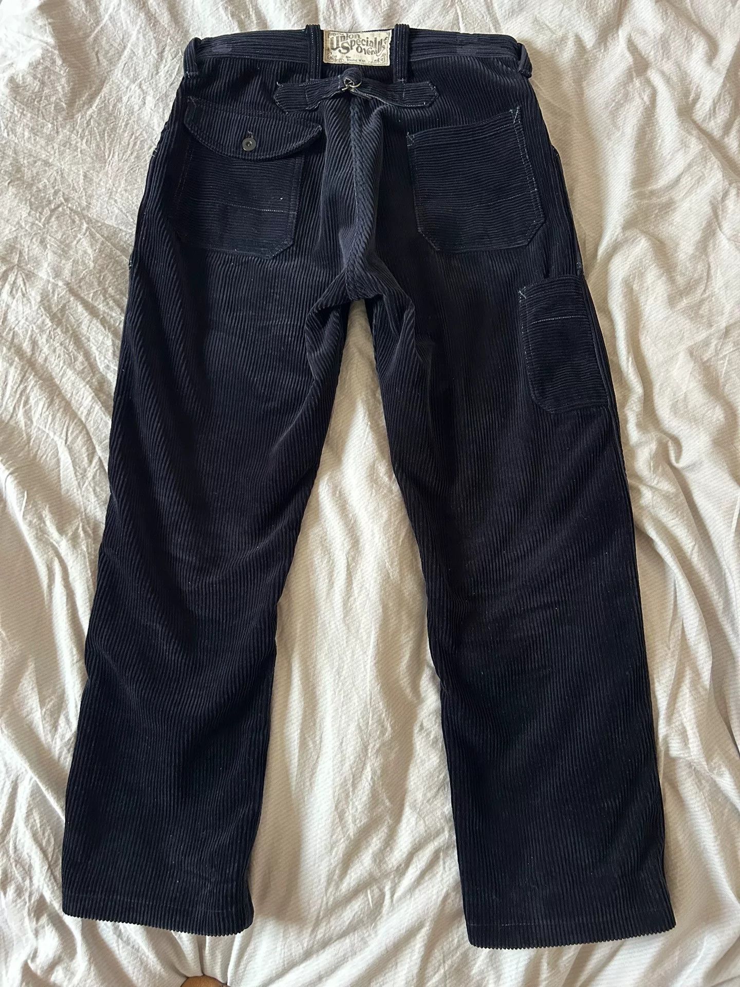 Freewheelers Blue Corduroy Mining Work Pants Size US 38 / EU 54 - 2 Thumbnail