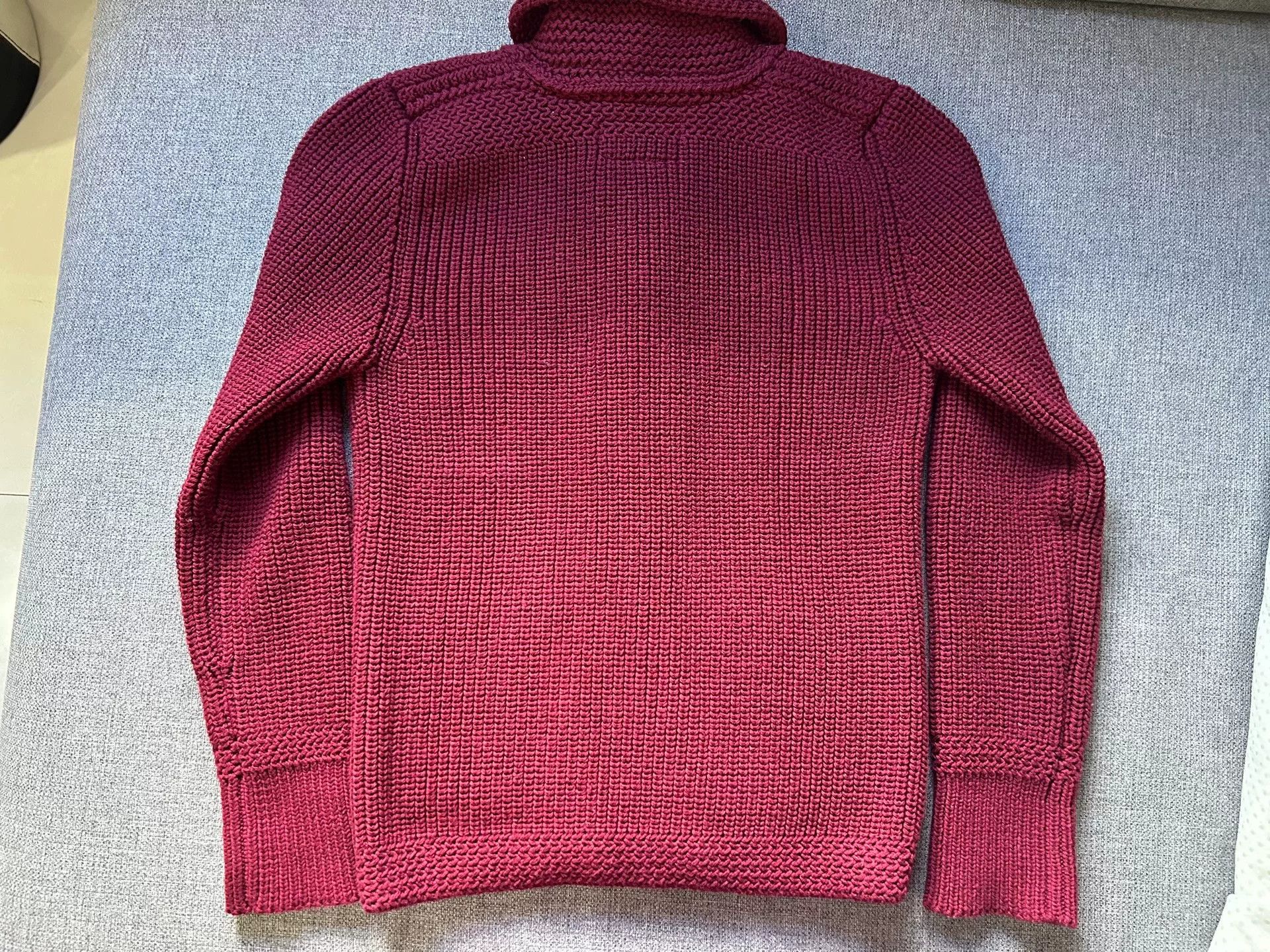 The Real McCoy's Joe McCoy Wool Sweater in Burgundy Size US M / EU 48-50 / 2 - 2 Thumbnail