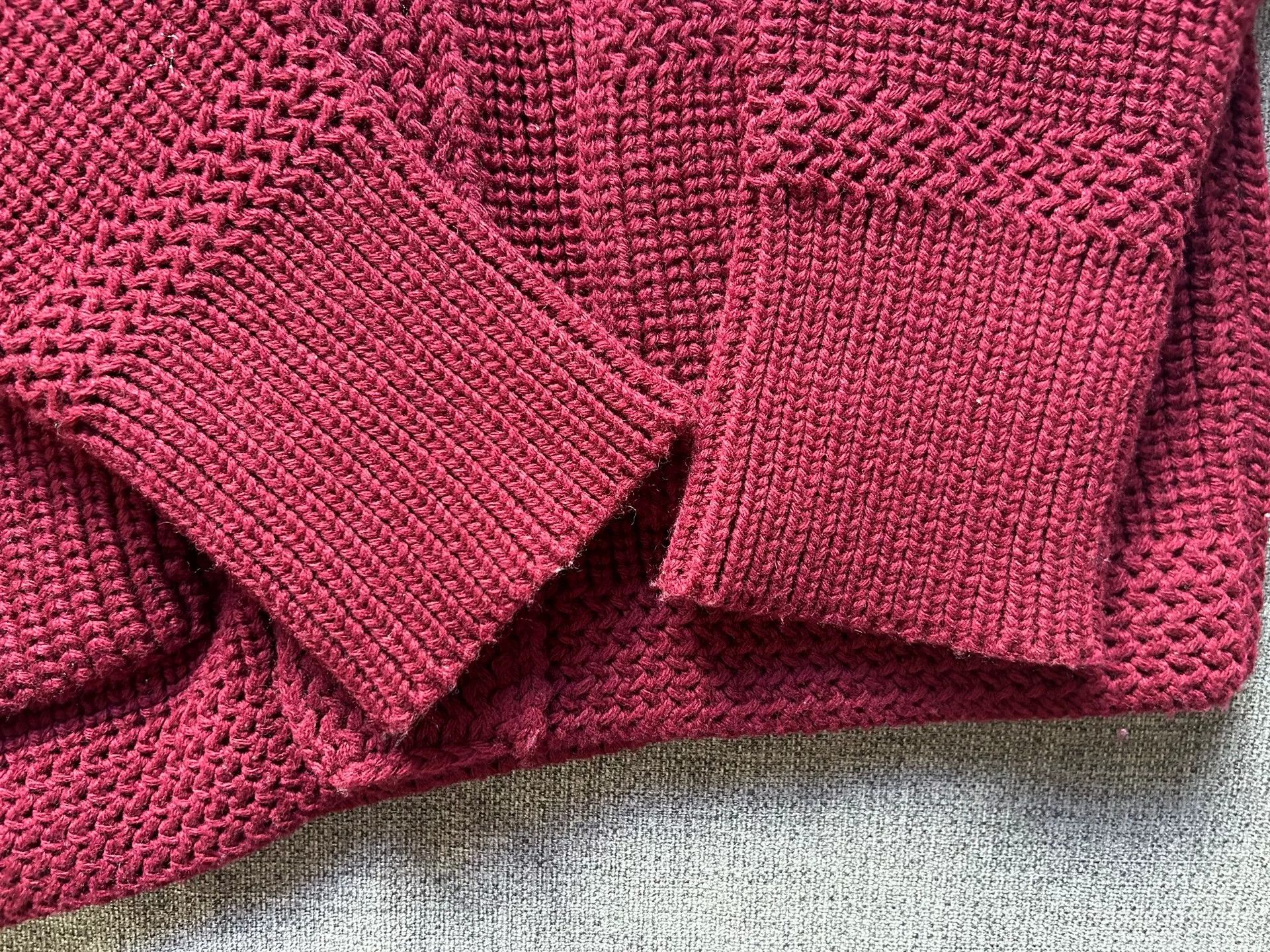 The Real McCoy's Joe McCoy Wool Sweater in Burgundy Size US M / EU 48-50 / 2 - 4 Thumbnail
