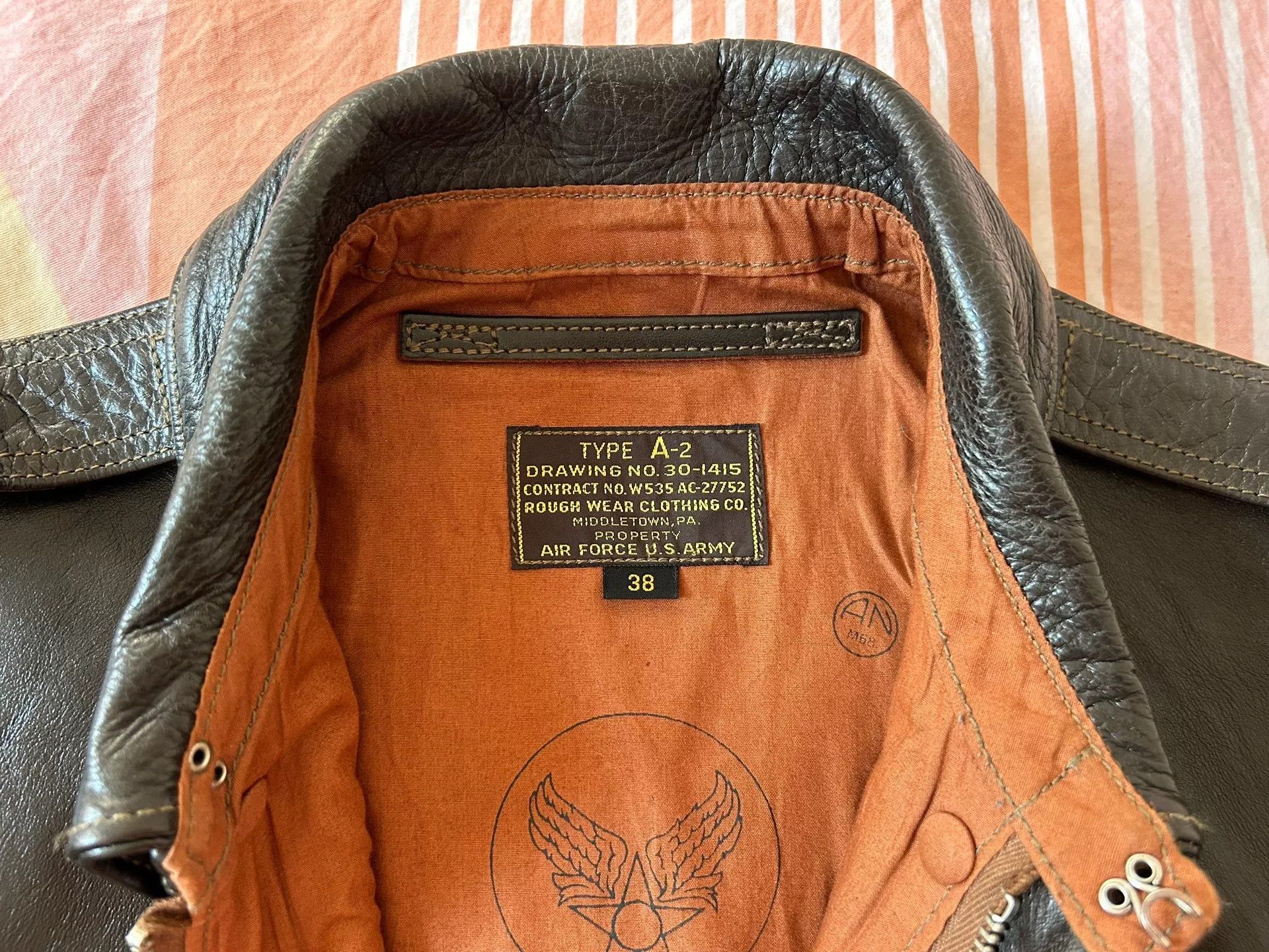 TOYS McCOY McCoy A2 Pilot Jacket in Leather Size US S / EU 44-46 / 1 - 8 Thumbnail