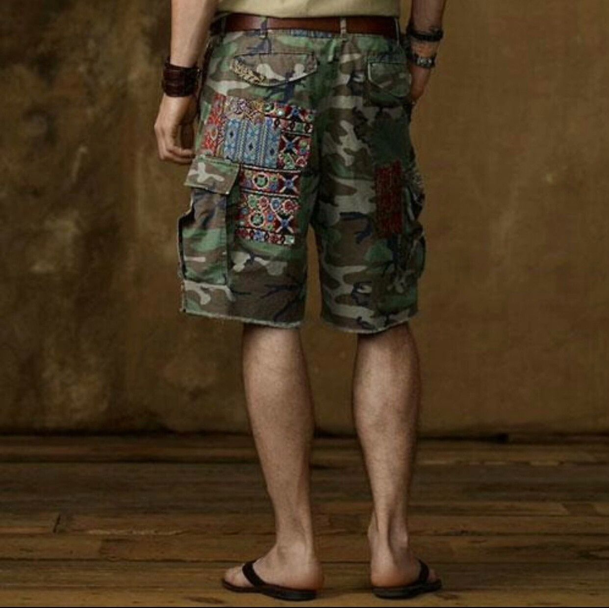 RRL Ralph Lauren Ralph Lauren Camouflage Patchwork Shorts Size US 36 / EU 52 - 5 Thumbnail