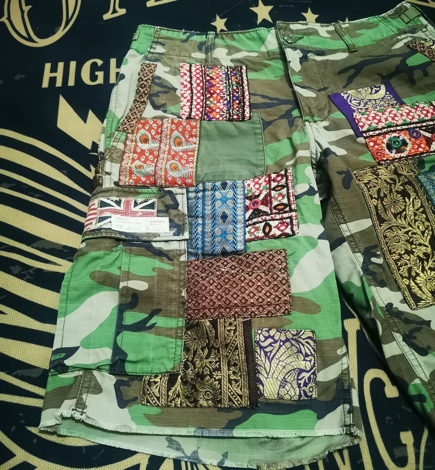 RRL Ralph Lauren Ralph Lauren Camouflage Patchwork Shorts Size US 36 / EU 52 - 7 Thumbnail